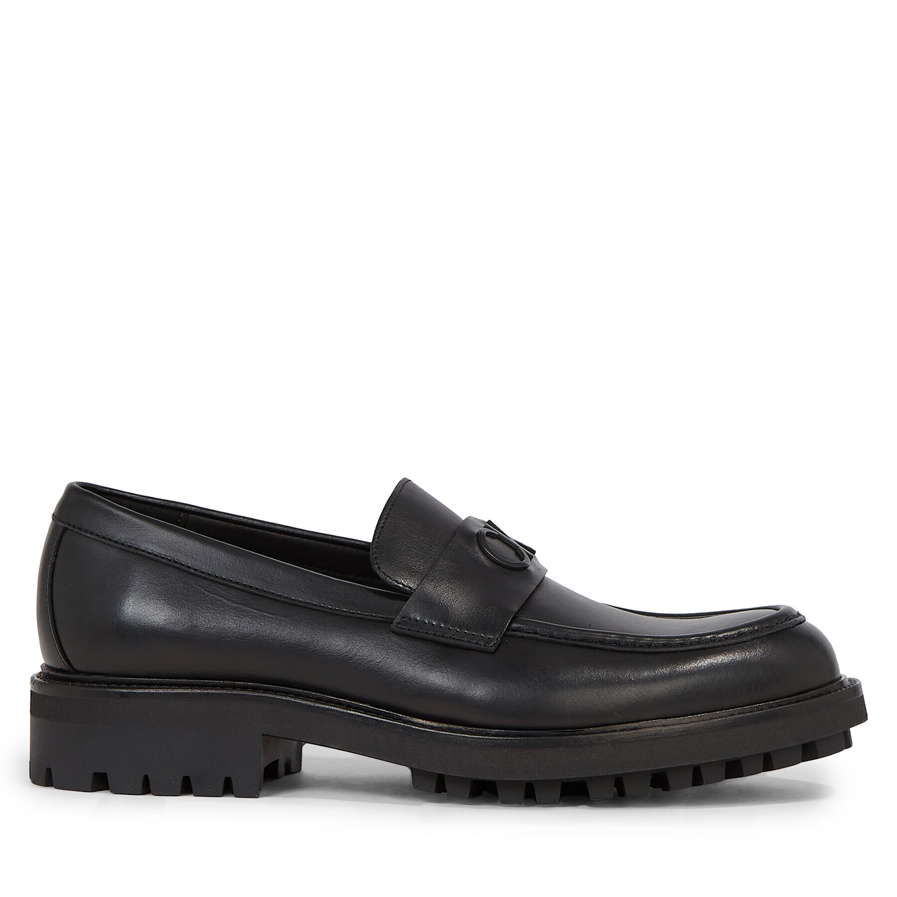 Calvin Klein Мокасини Moccasin W/ Bold Logo HM0HM01245 Черен - Pepit.bg