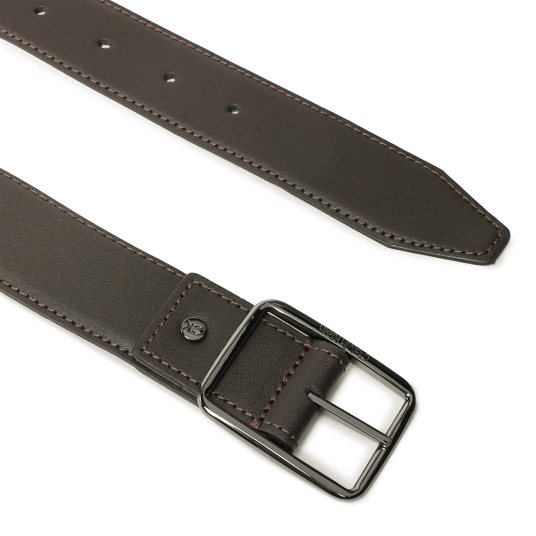 Calvin Klein Мъжки колан Adj Double Frame 35Mm K50K510362 Кафяв - Pepit.bg