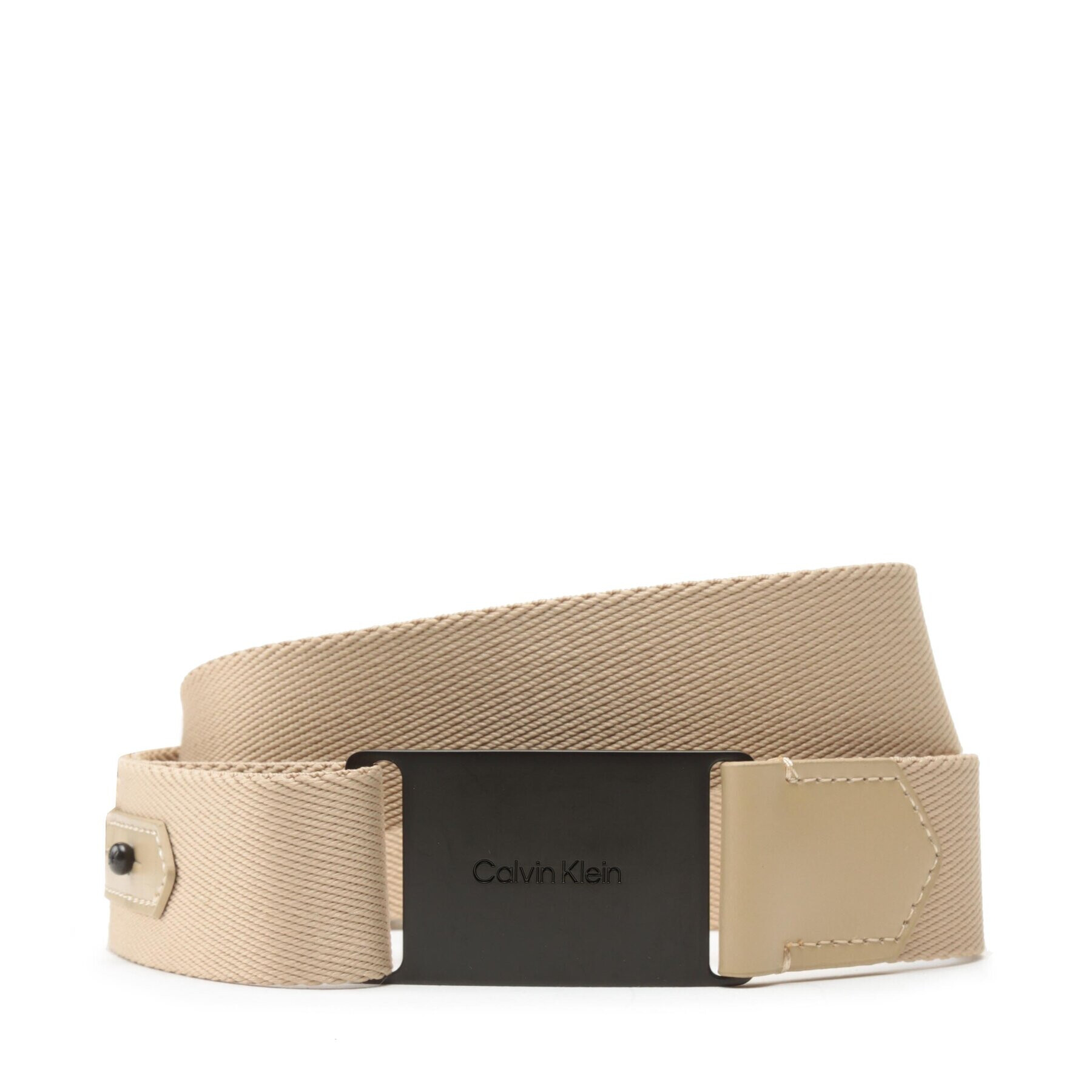 Calvin Klein Мъжки колан Plaque Webbing 35Mm K50K510355 Бежов - Pepit.bg
