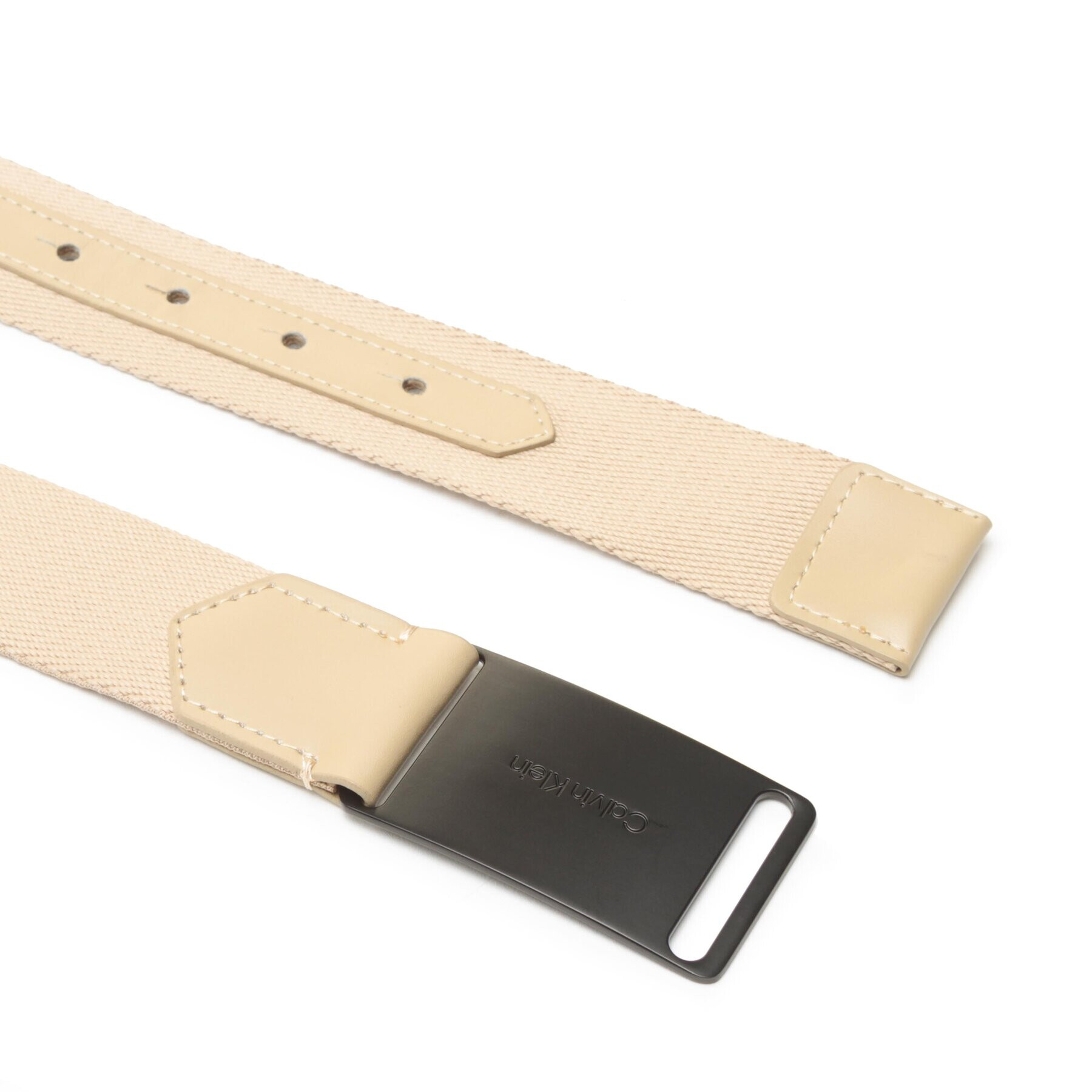 Calvin Klein Мъжки колан Plaque Webbing 35Mm K50K510355 Бежов - Pepit.bg