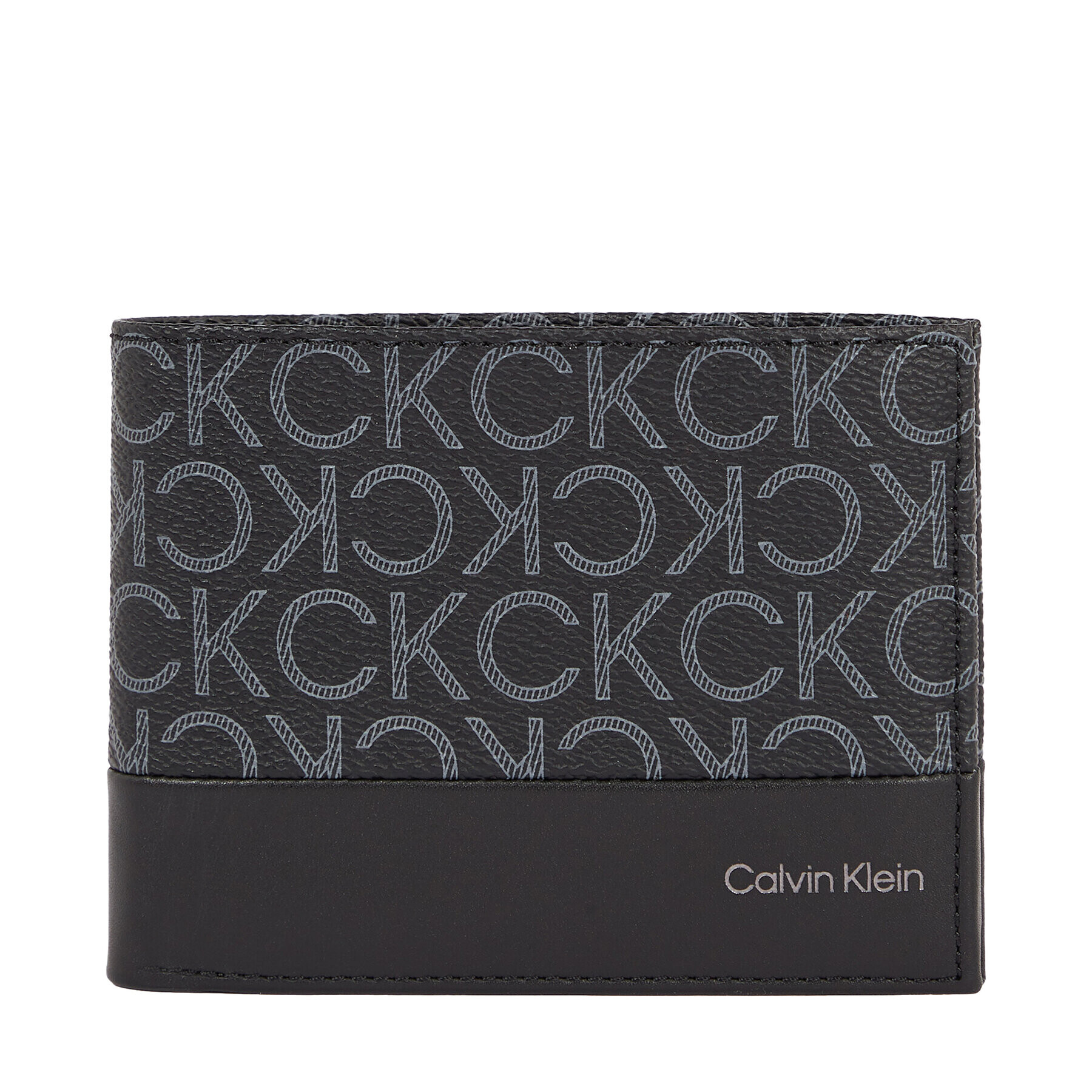 Calvin Klein Мъжки портфейл Subtle Mono Trifold 10Cc W/Coin K50K509238 Черен - Pepit.bg