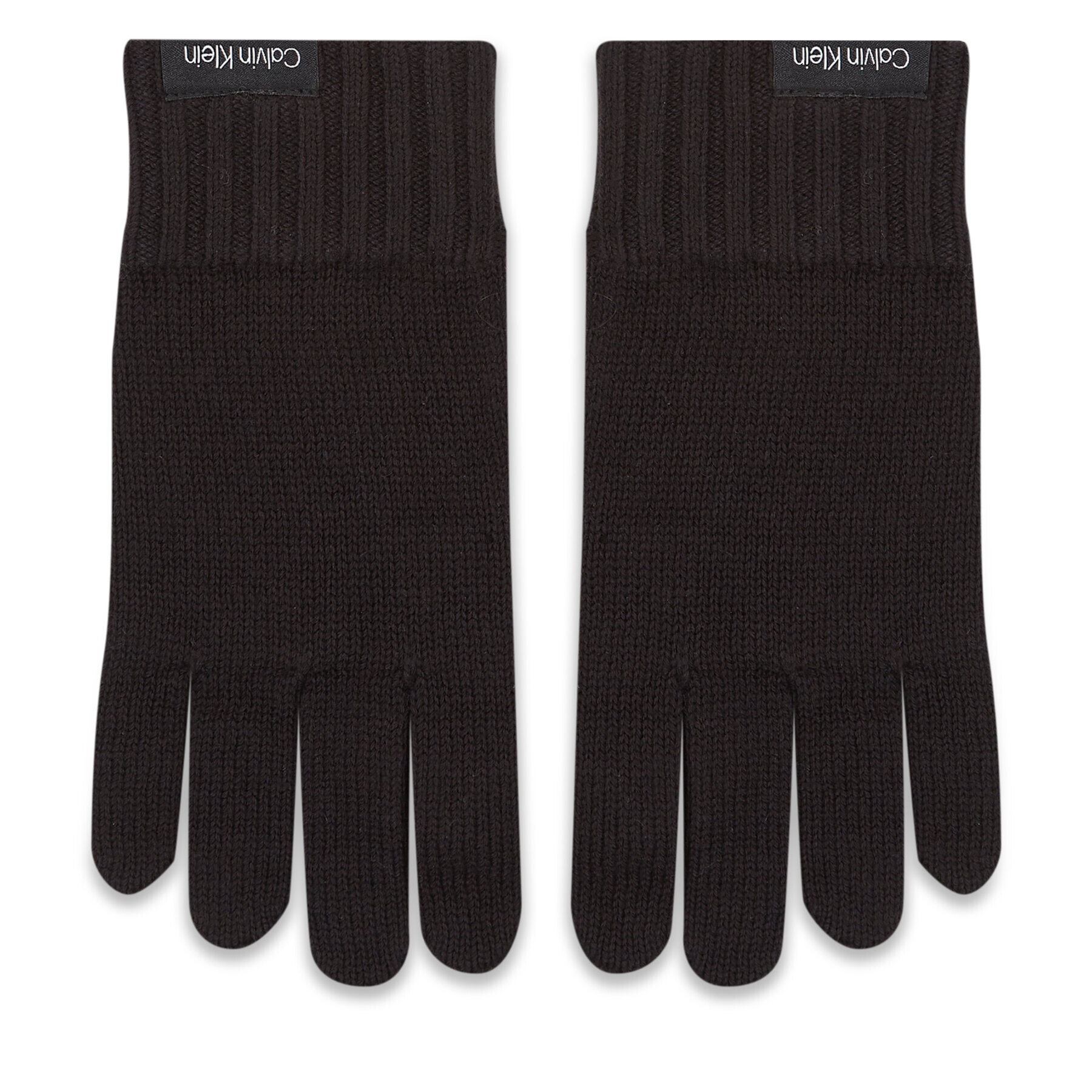 Calvin Klein Мъжки ръкавици Classic Cotton Rib Gloves K50K511011 Черен - Pepit.bg