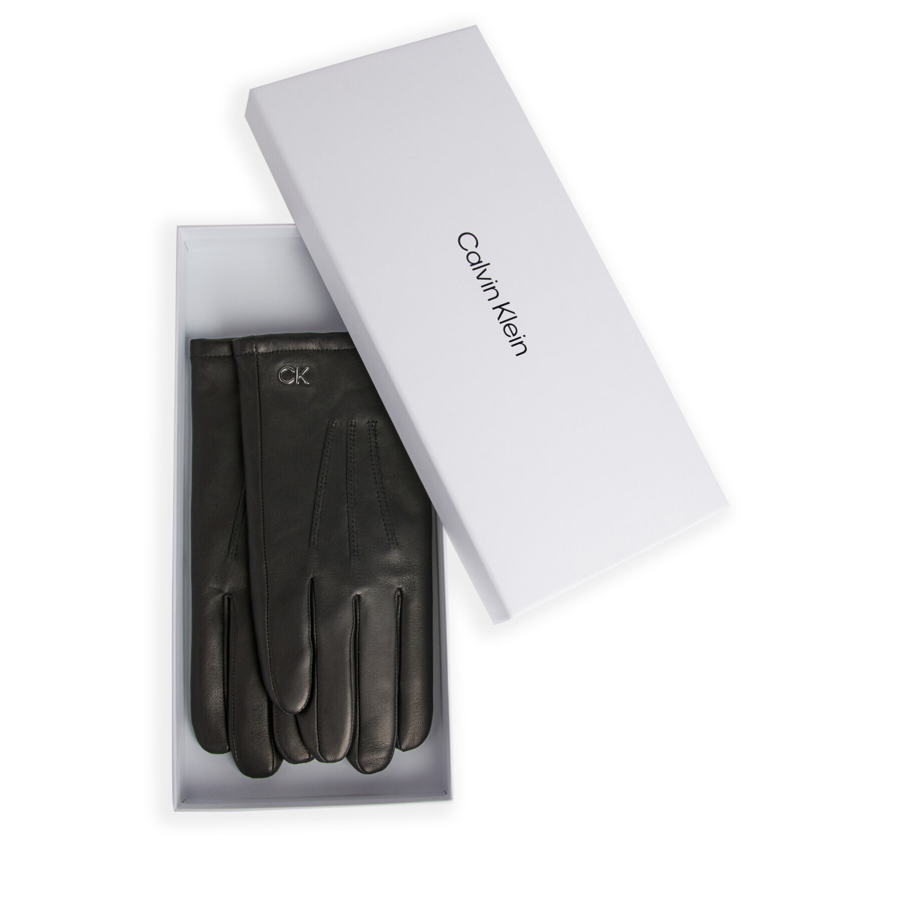 Calvin Klein Мъжки ръкавици Gs Ck Metal Gloves Leather W/Box K50K511020 Черен - Pepit.bg