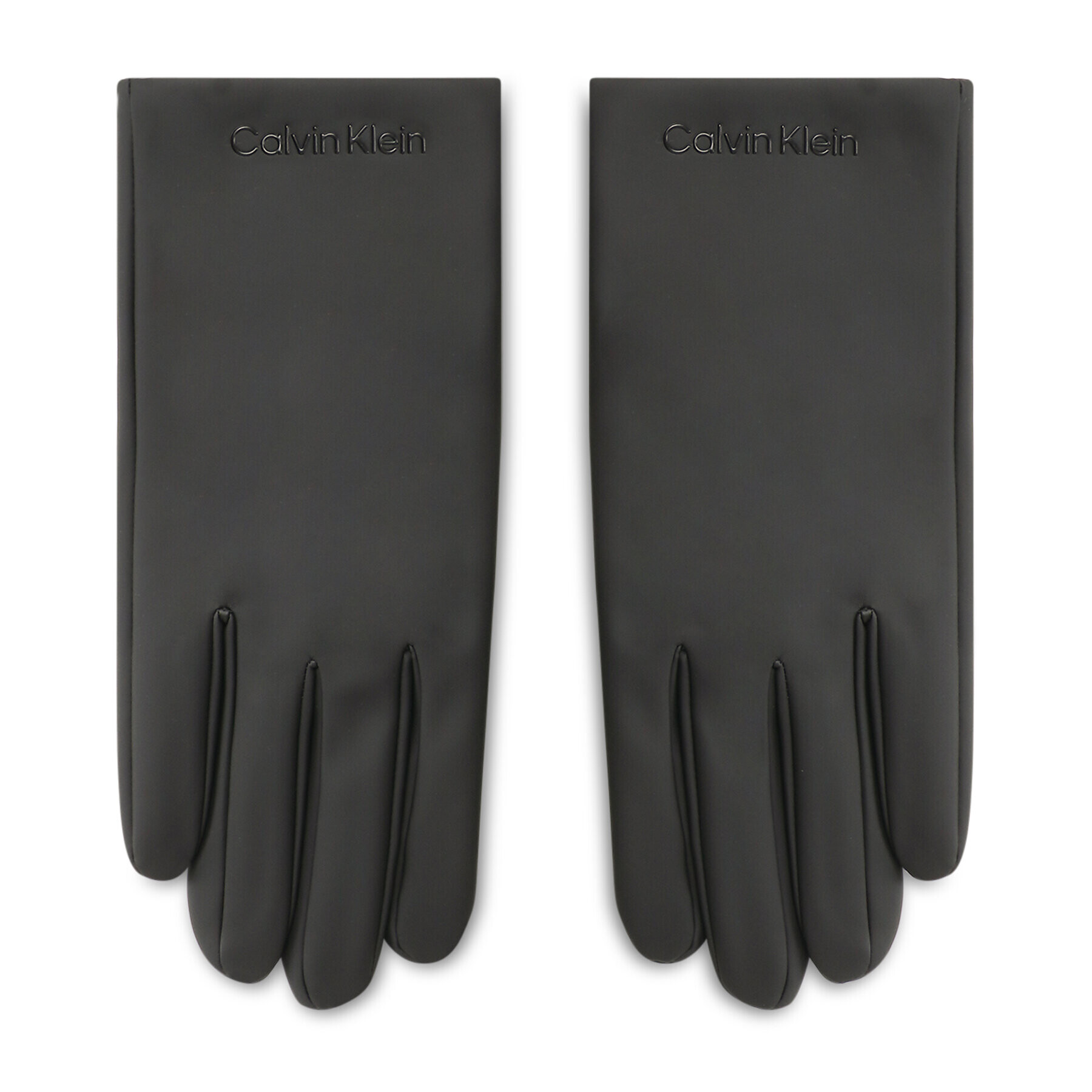 Calvin Klein Мъжки ръкавици Rubberized Gloves Warm Lined K50K509543 Черен - Pepit.bg