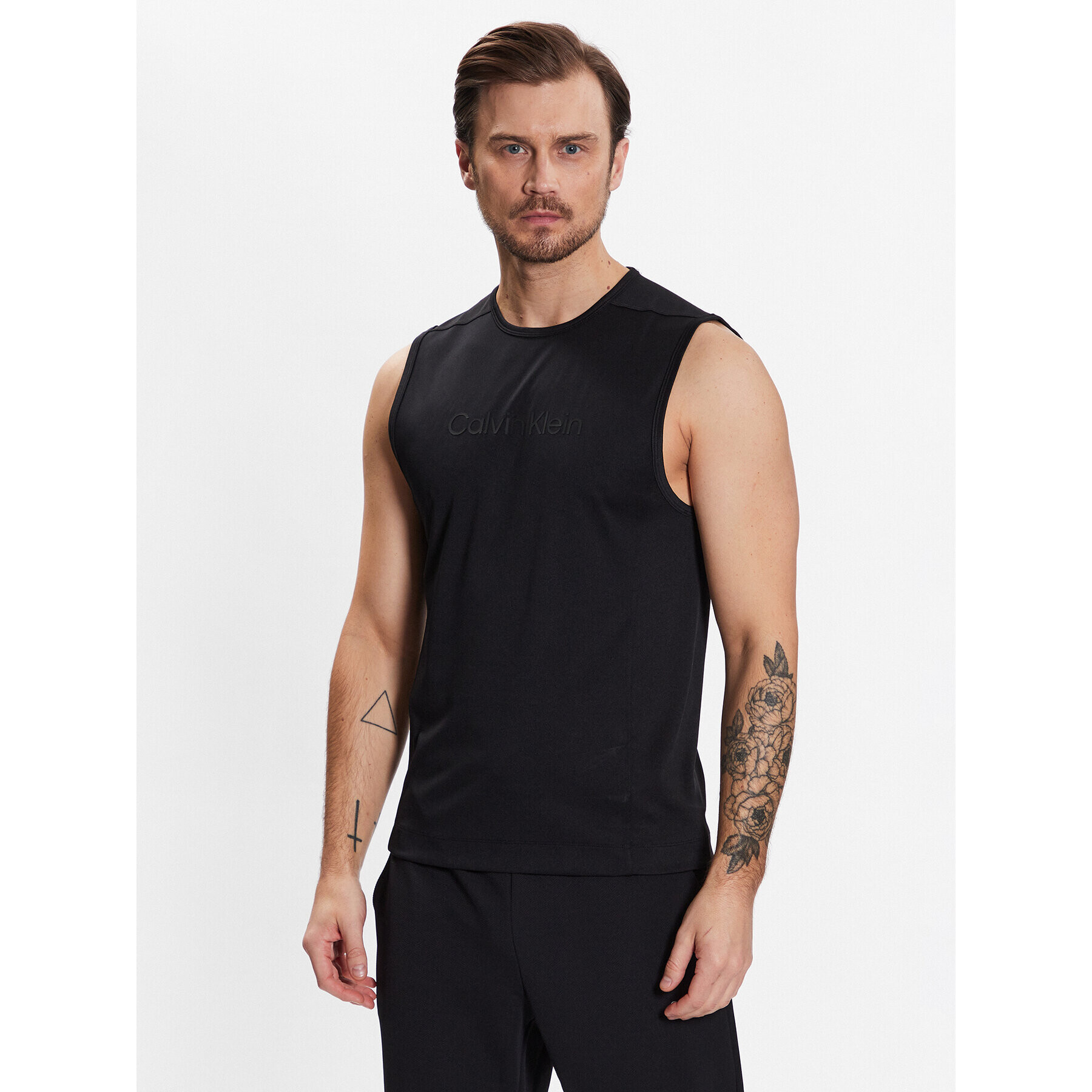 Calvin Klein Мъжки топ Tank 00GMS3K106 Черен Regular Fit - Pepit.bg