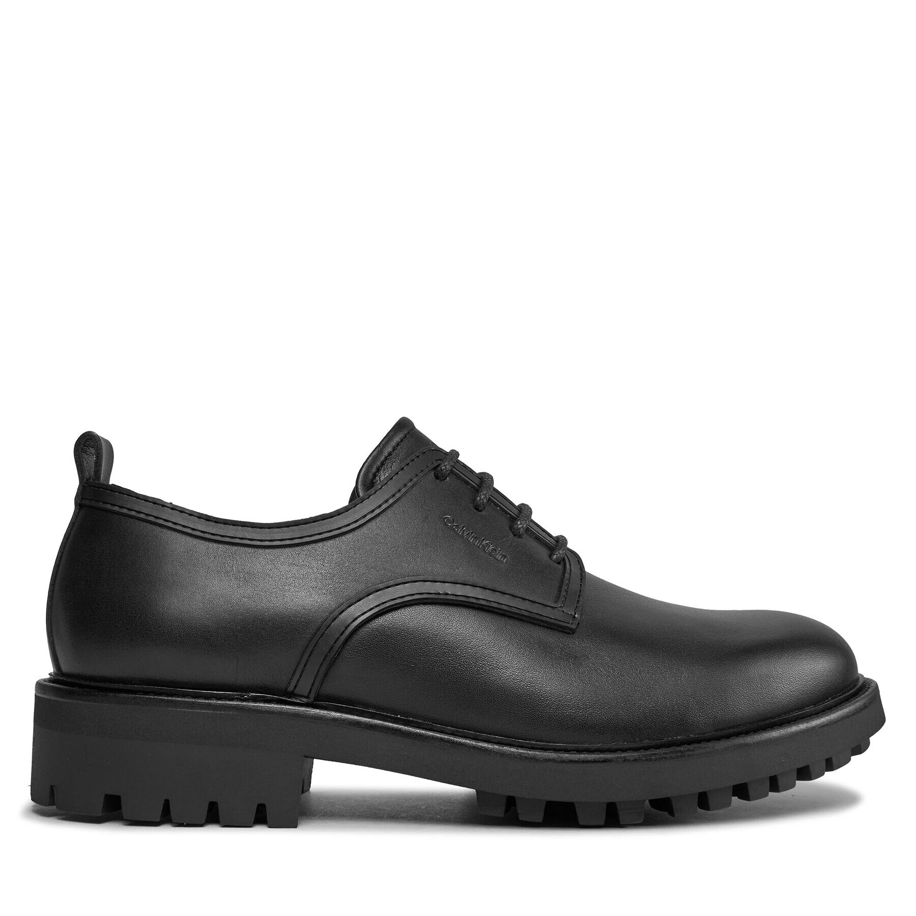 Calvin Klein Обувки Derby Mix HM0HM01354 Черен - Pepit.bg