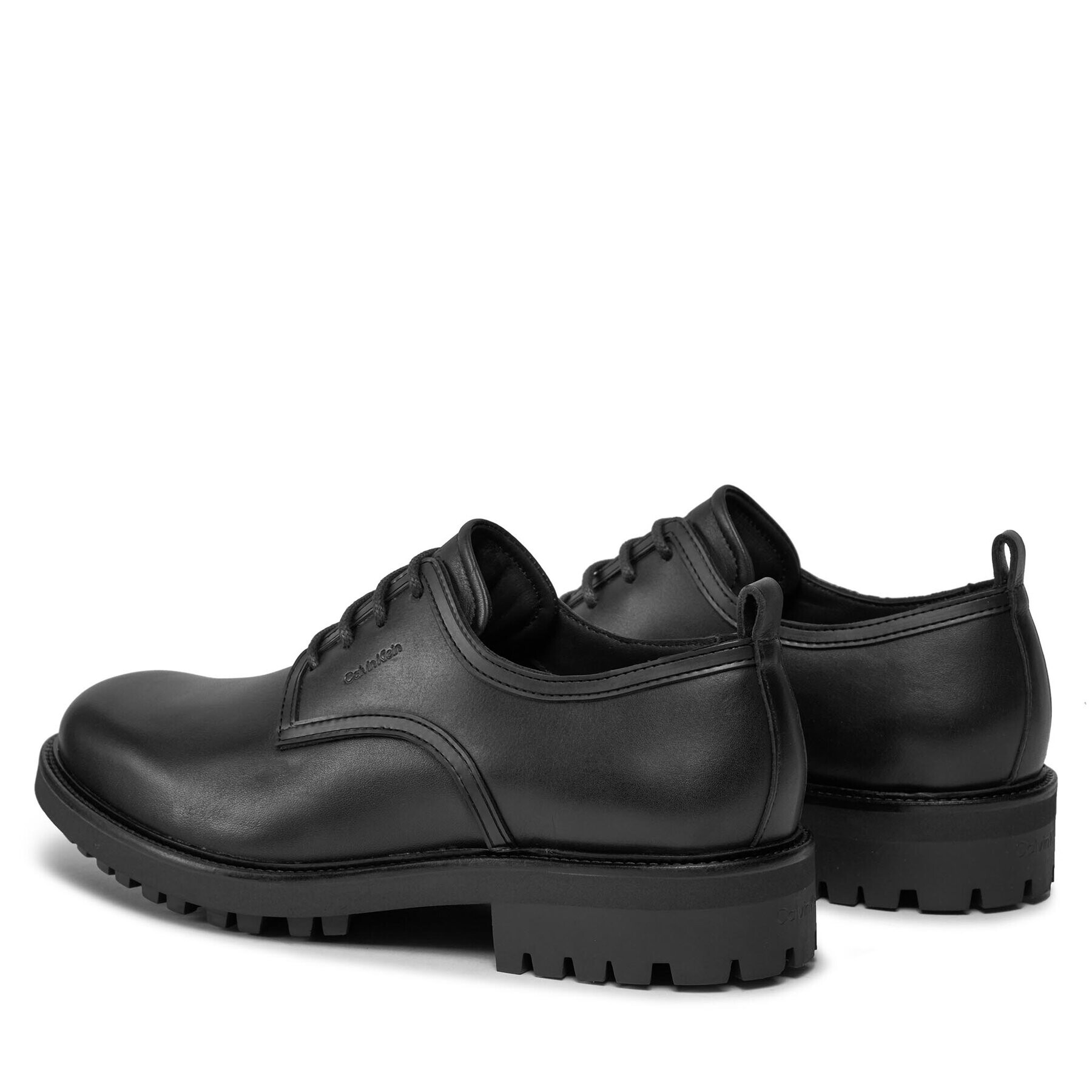 Calvin Klein Обувки Derby Mix HM0HM01354 Черен - Pepit.bg