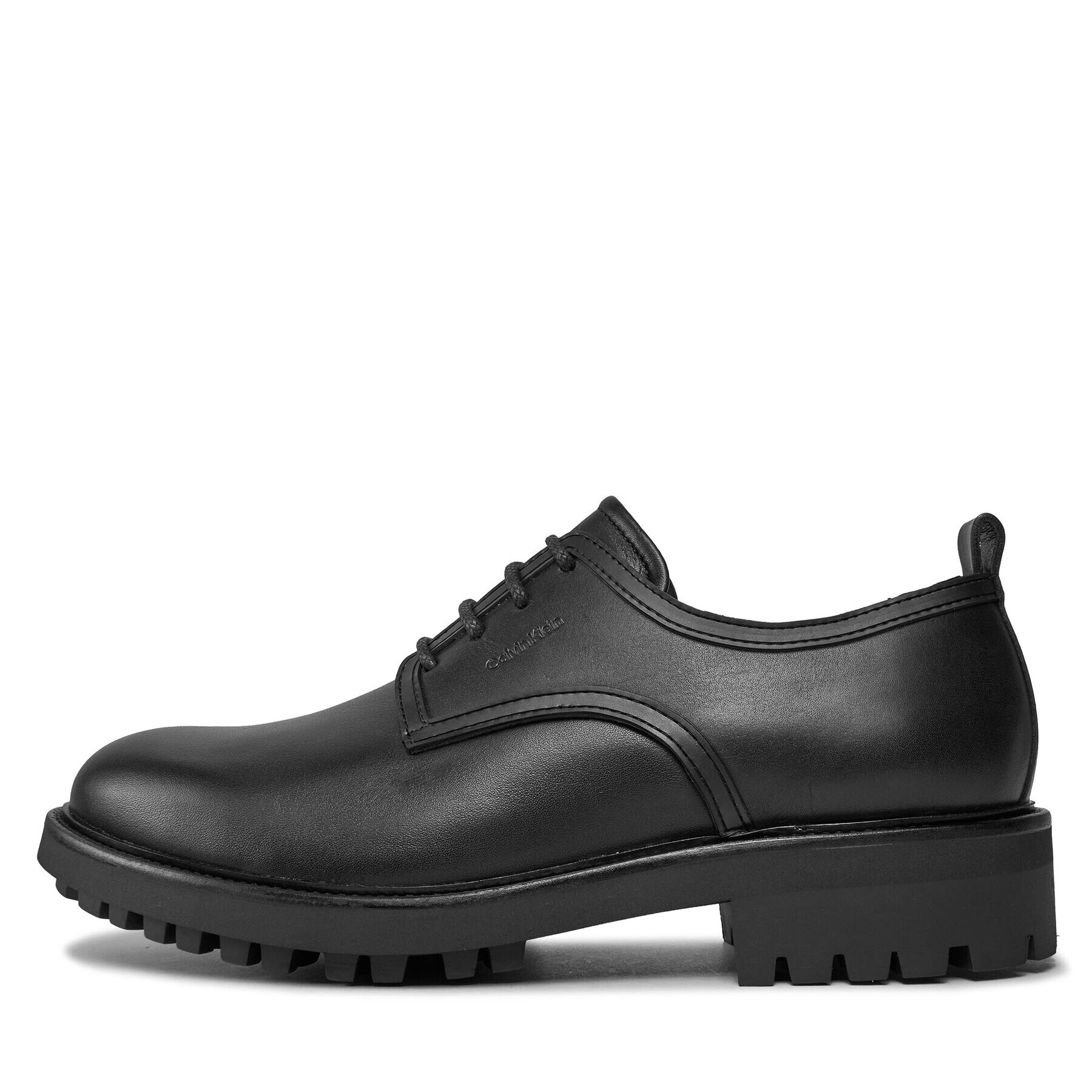 Calvin Klein Обувки Derby Mix HM0HM01354 Черен - Pepit.bg