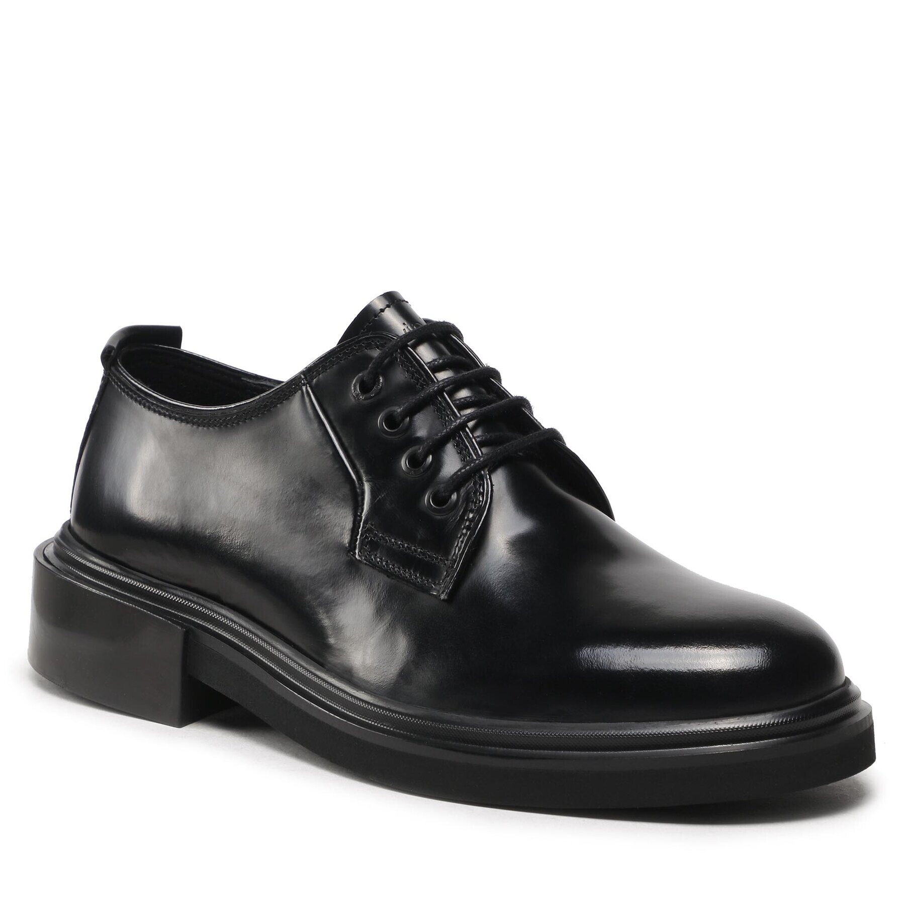 Calvin Klein Обувки Lace Up Derby HM0HM00657 Черен - Pepit.bg