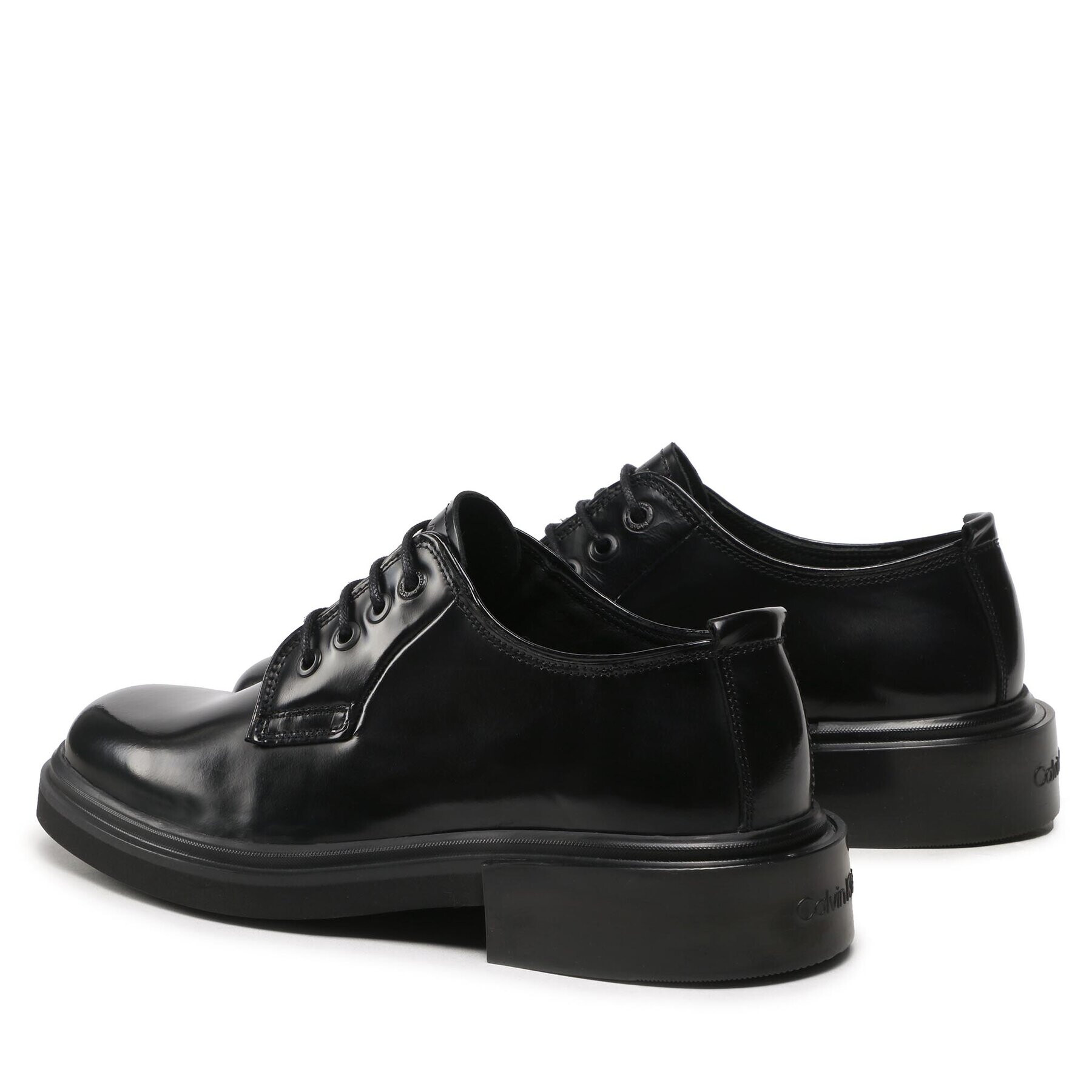 Calvin Klein Обувки Lace Up Derby HM0HM00657 Черен - Pepit.bg
