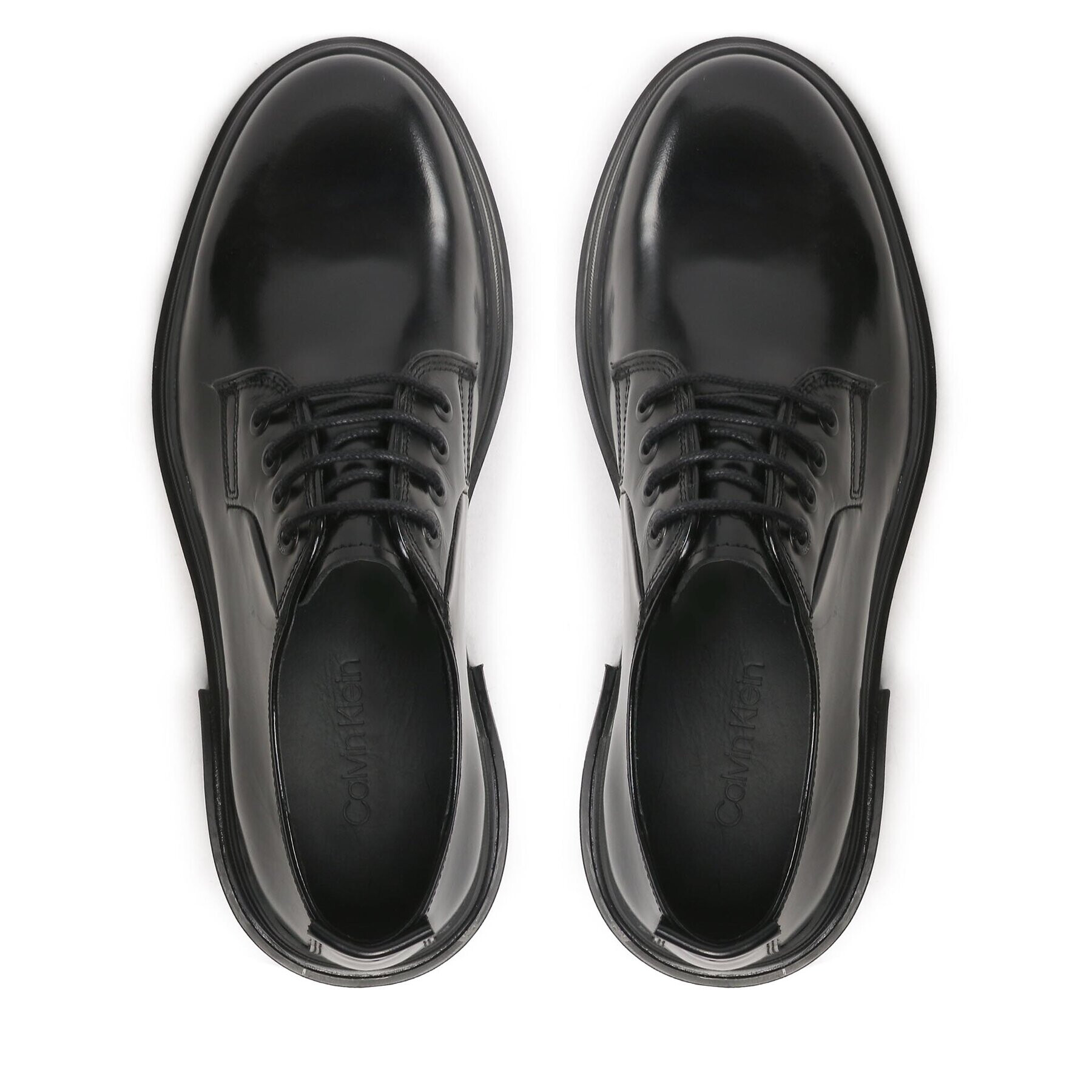 Calvin Klein Обувки Lace Up Derby HM0HM00657 Черен - Pepit.bg