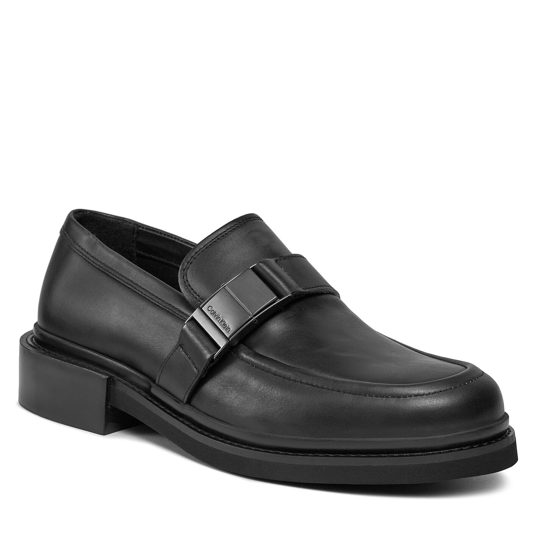 Calvin Klein Обувки Moccasin W/ Iconic Plaque HM0HM01452 Черен - Pepit.bg