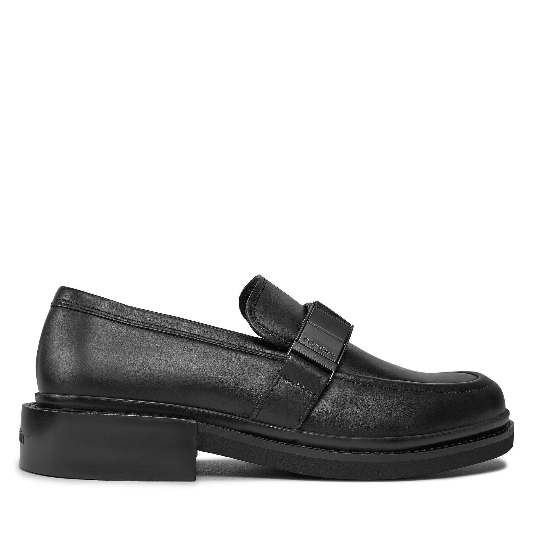 Calvin Klein Обувки Moccasin W/ Iconic Plaque HM0HM01452 Черен - Pepit.bg