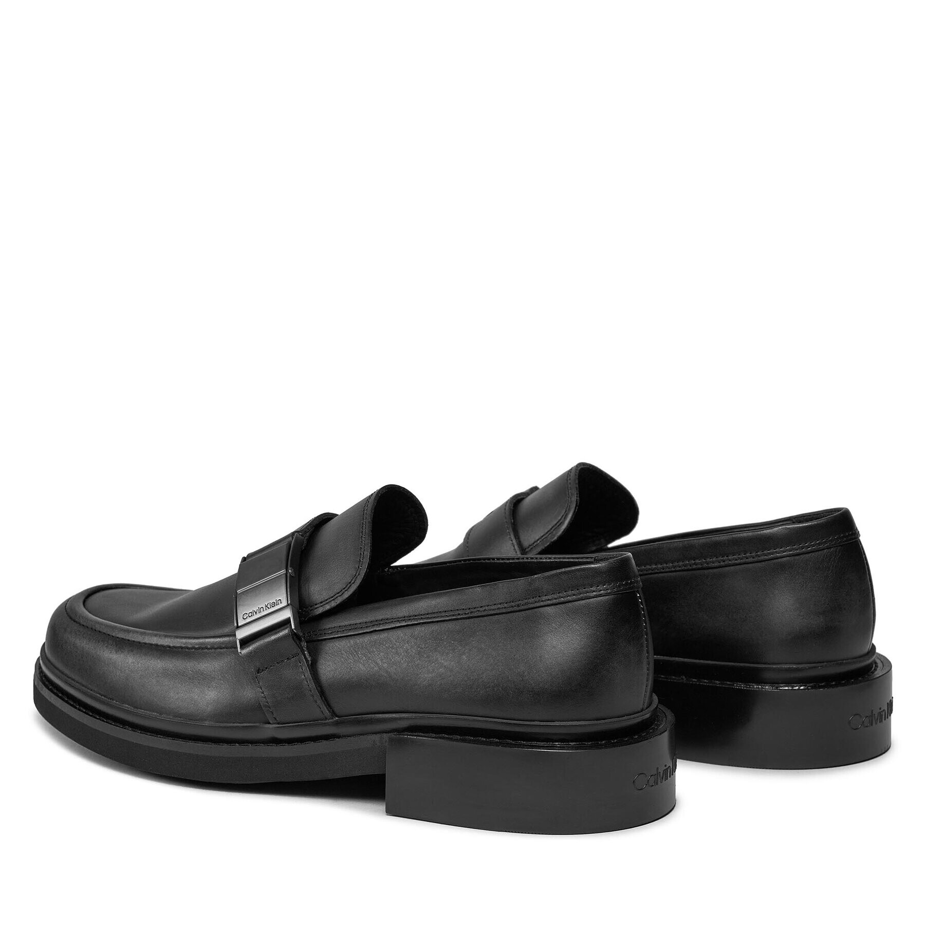 Calvin Klein Обувки Moccasin W/ Iconic Plaque HM0HM01452 Черен - Pepit.bg