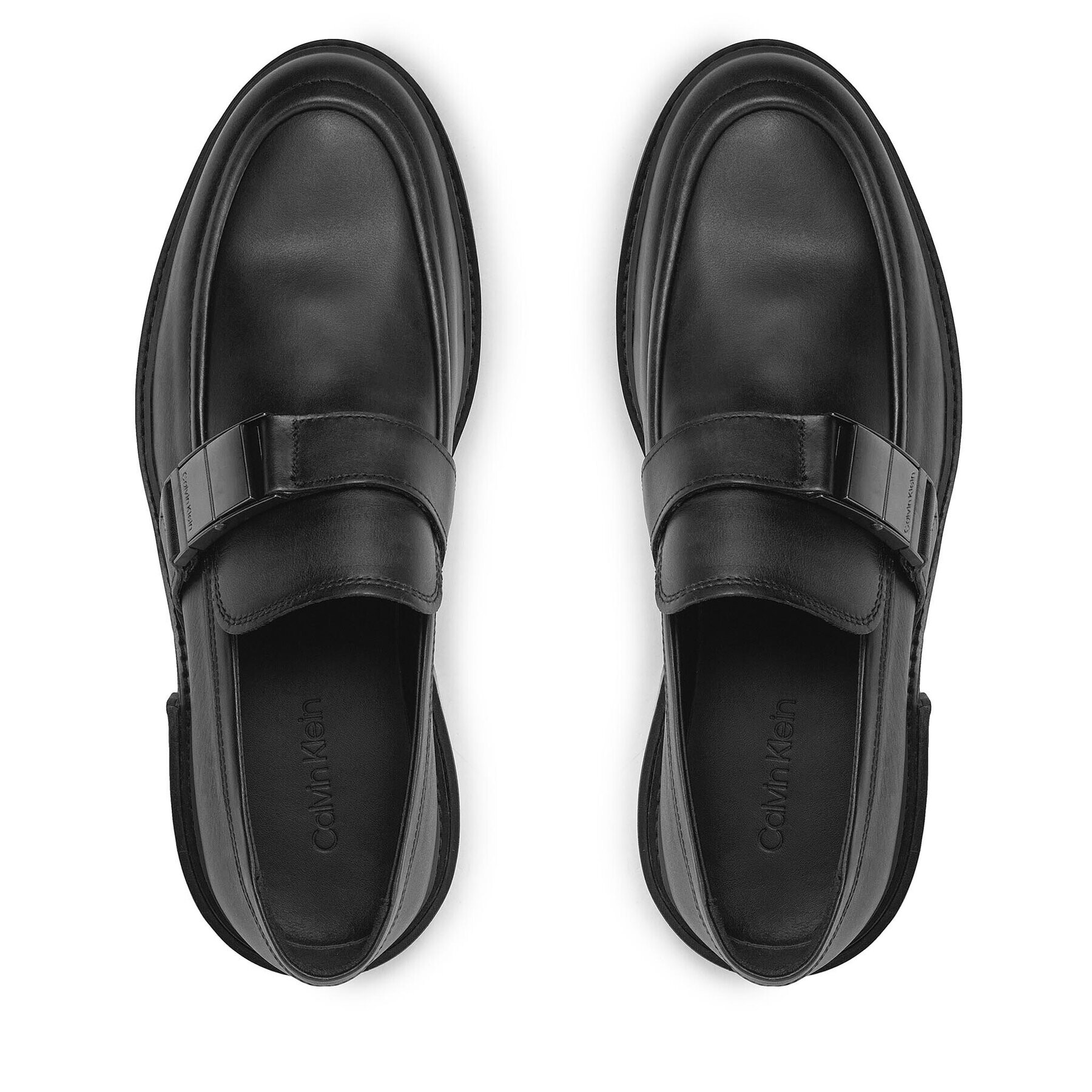 Calvin Klein Обувки Moccasin W/ Iconic Plaque HM0HM01452 Черен - Pepit.bg