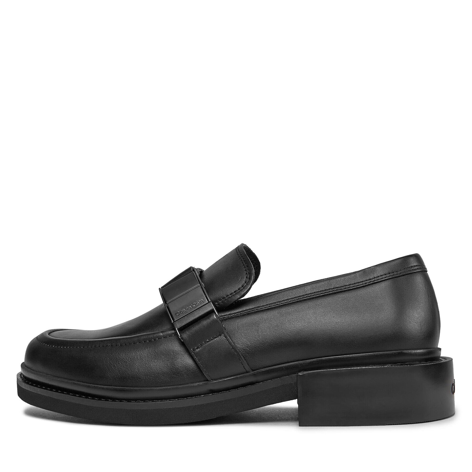Calvin Klein Обувки Moccasin W/ Iconic Plaque HM0HM01452 Черен - Pepit.bg