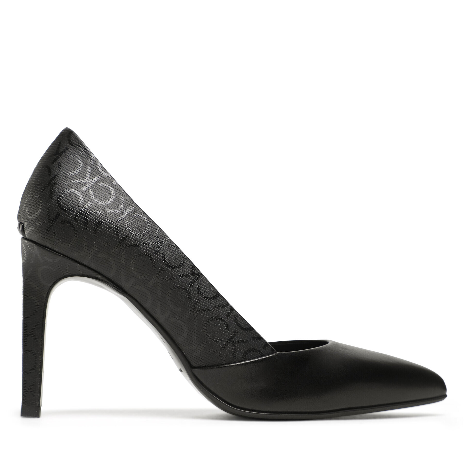 Calvin Klein Обувки на ток Ess Stiletto Pump 90 - Epi Mn Mx HW0HW01737 Черен - Pepit.bg