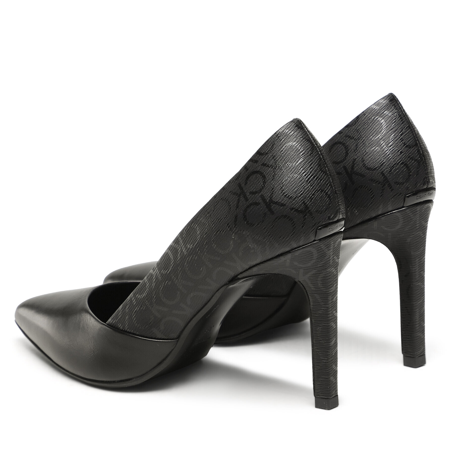 Calvin Klein Обувки на ток Ess Stiletto Pump 90 - Epi Mn Mx HW0HW01737 Черен - Pepit.bg