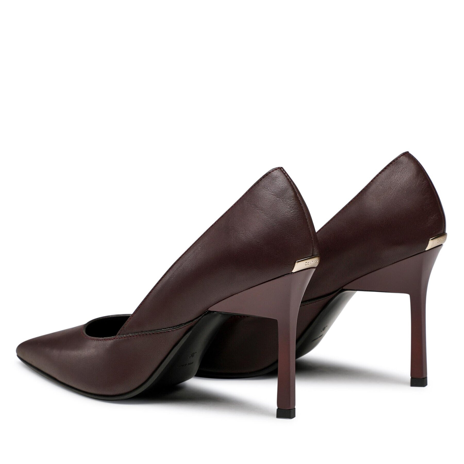 Calvin Klein Обувки на ток Geo Stiletto Pump 90 HW0HW01346 Кафяв - Pepit.bg