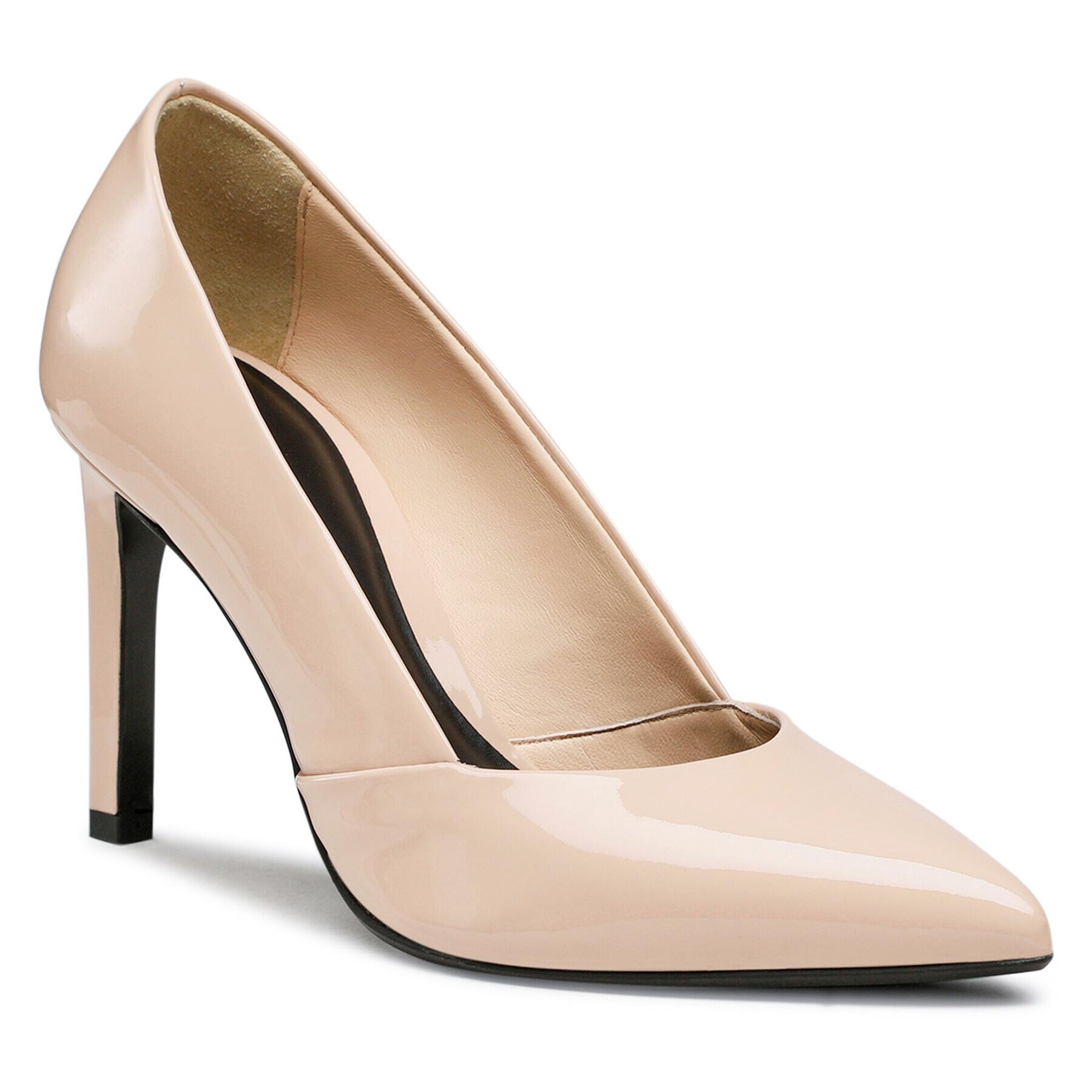 Calvin Klein Обувки на ток Stiletto Pump 90 HW0HW01633 Бежов - Pepit.bg