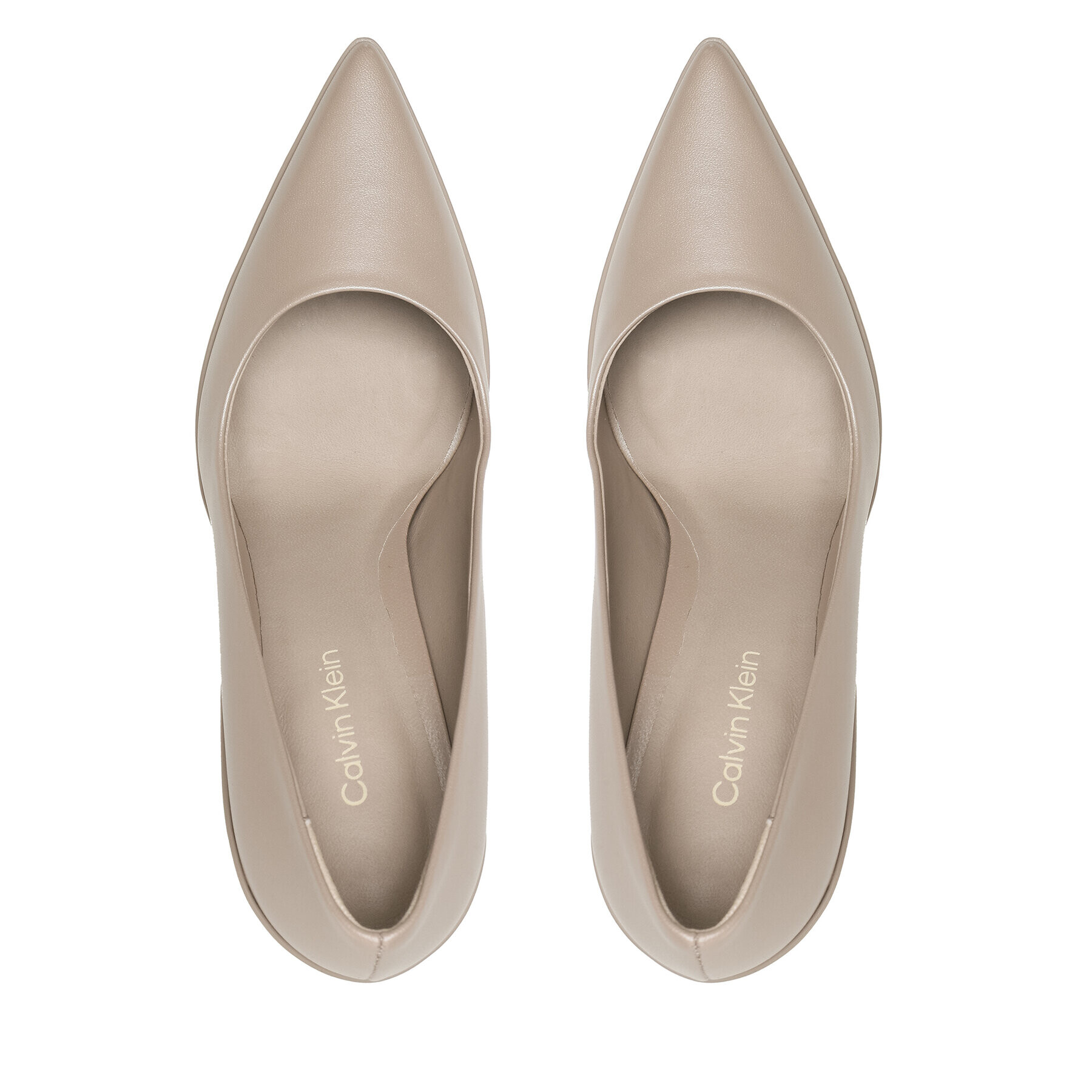 Calvin Klein Обувки на ток Wrap Stil Classic Pump 90-Pearl HW0HW01734 Каки - Pepit.bg