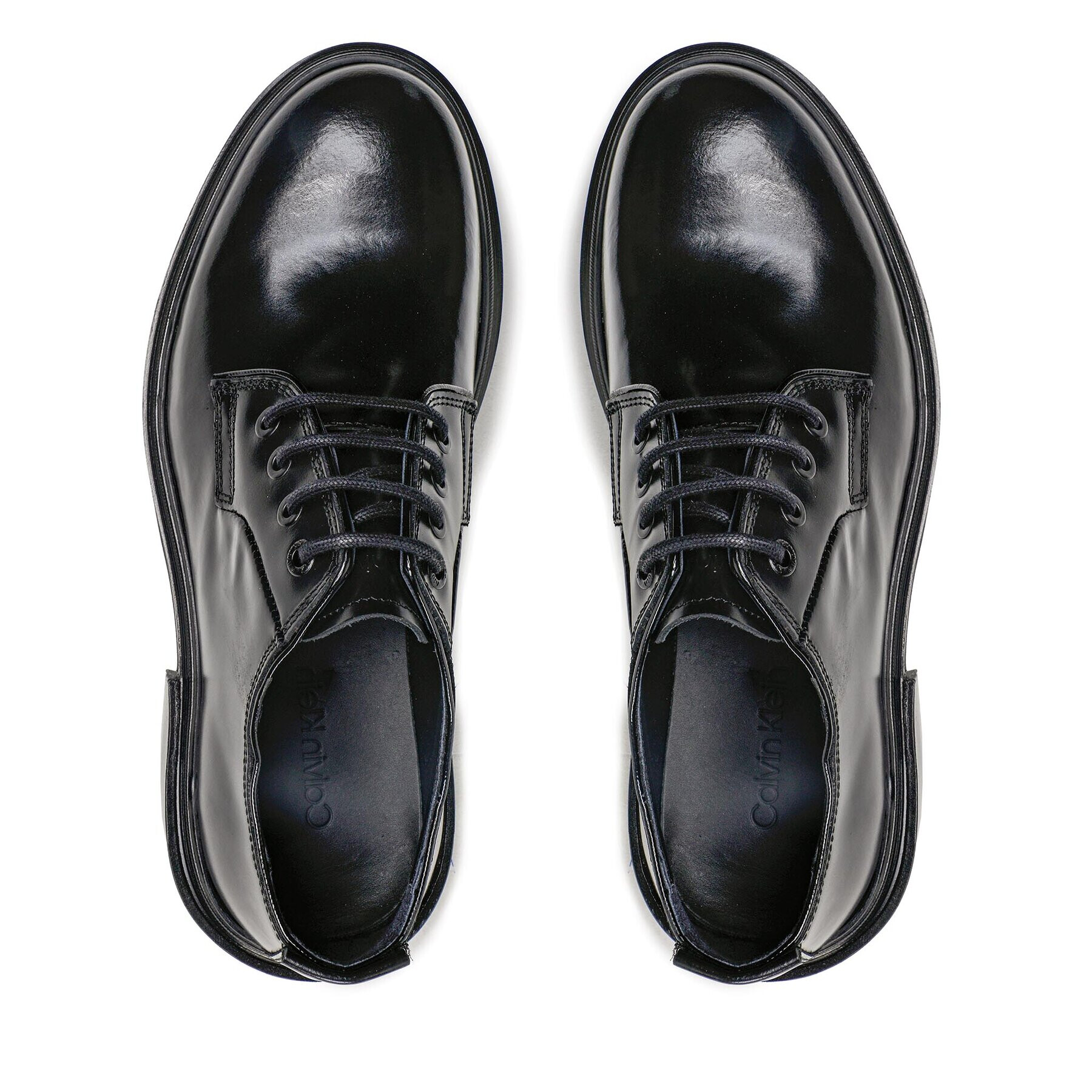 Calvin Klein Обувки Postman Derby HM0HM01244 Черен - Pepit.bg