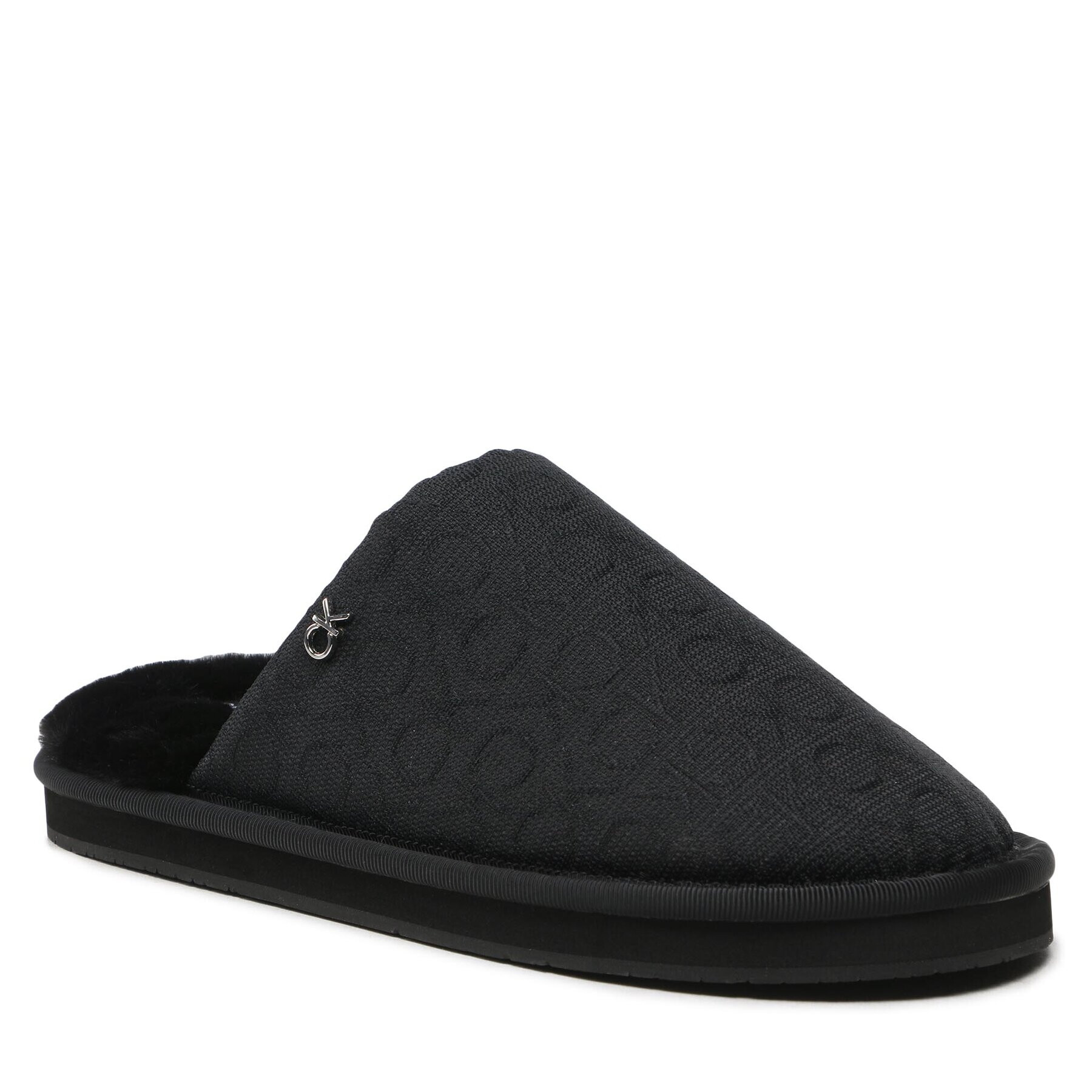 Calvin Klein Пантофи Slipper Flatform Mule W/Hdw-Jq HW0HW01281 Черен - Pepit.bg