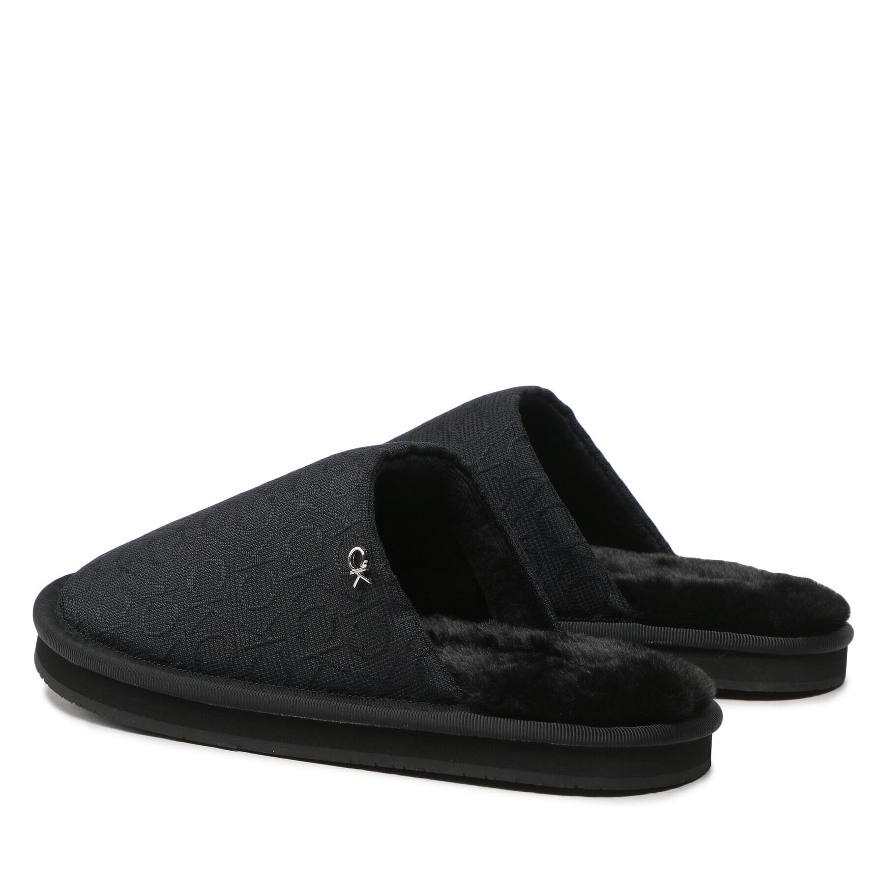 Calvin Klein Пантофи Slipper Flatform Mule W/Hdw-Jq HW0HW01281 Черен - Pepit.bg