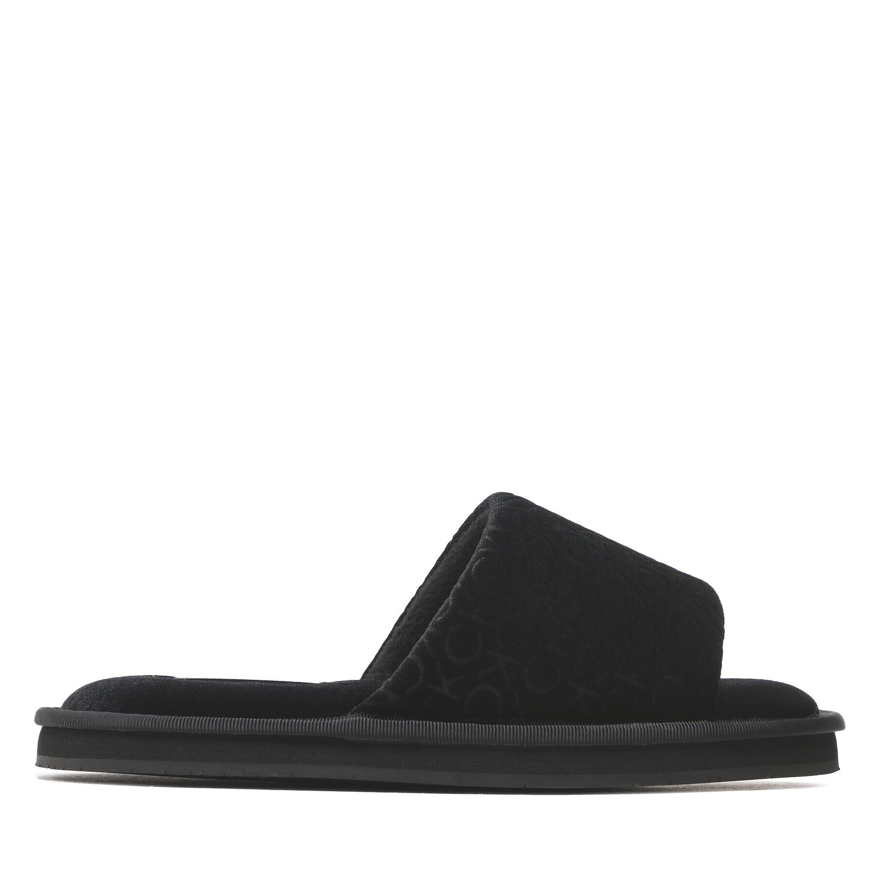 Calvin Klein Пантофи Slipper Flatform Sandal Vel HW0HW01540 Черен - Pepit.bg