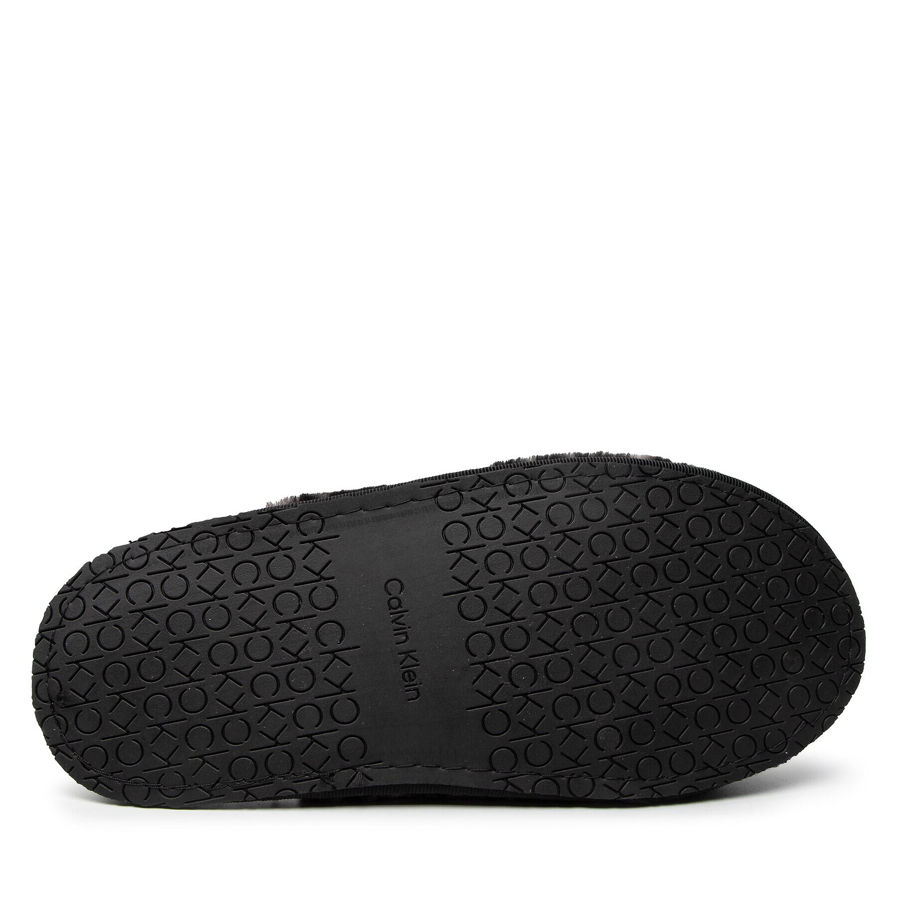 Calvin Klein Пантофи Slipper Mule Fur Mono HW0HW00536 Черен - Pepit.bg