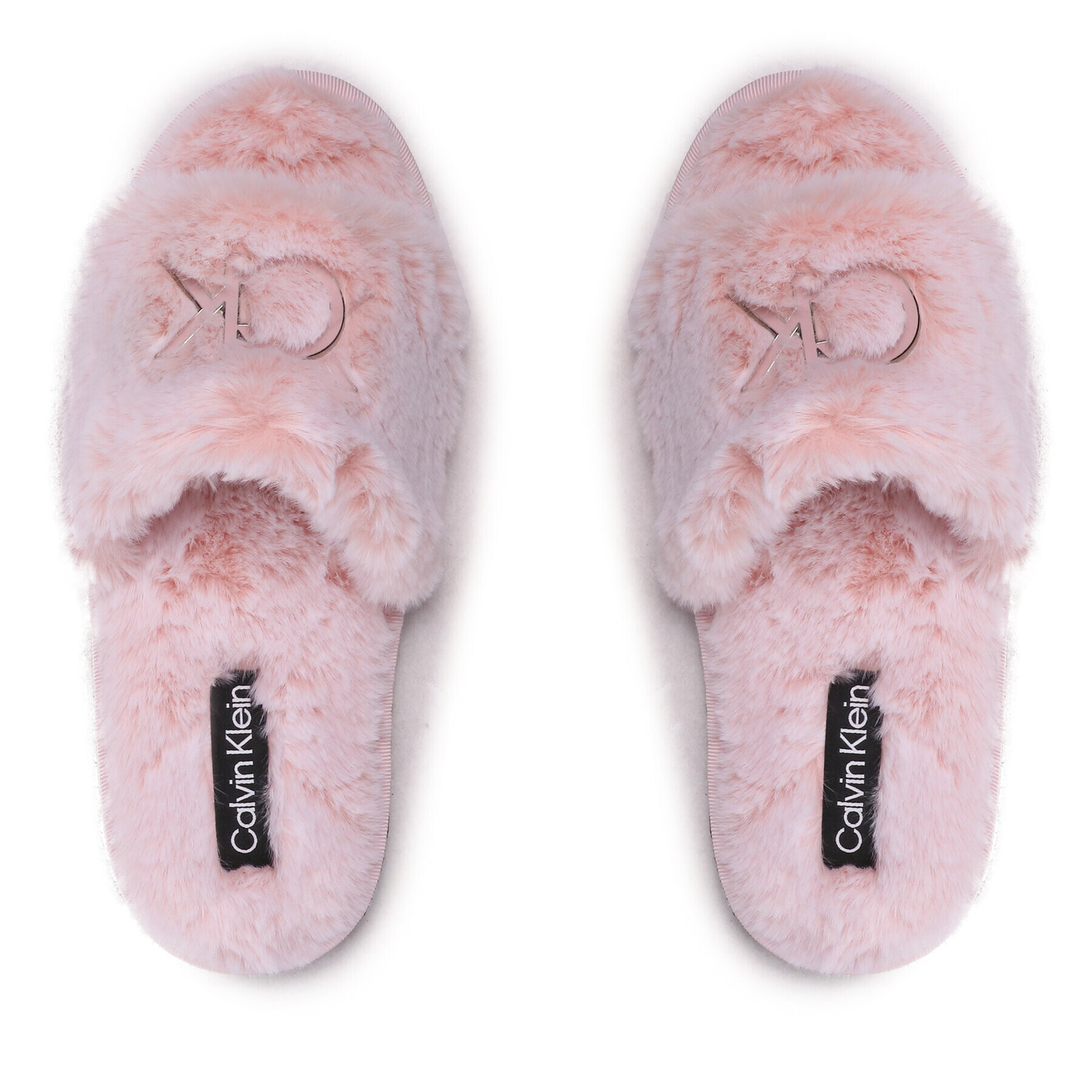 Calvin Klein Пантофи Slipper Sandal Fur HW0HW01226 Розов - Pepit.bg