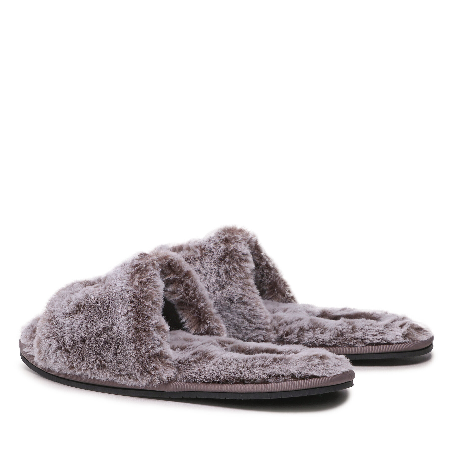 Calvin Klein Пантофи Slipper Sandal Fur HW0HW01226 Сив - Pepit.bg