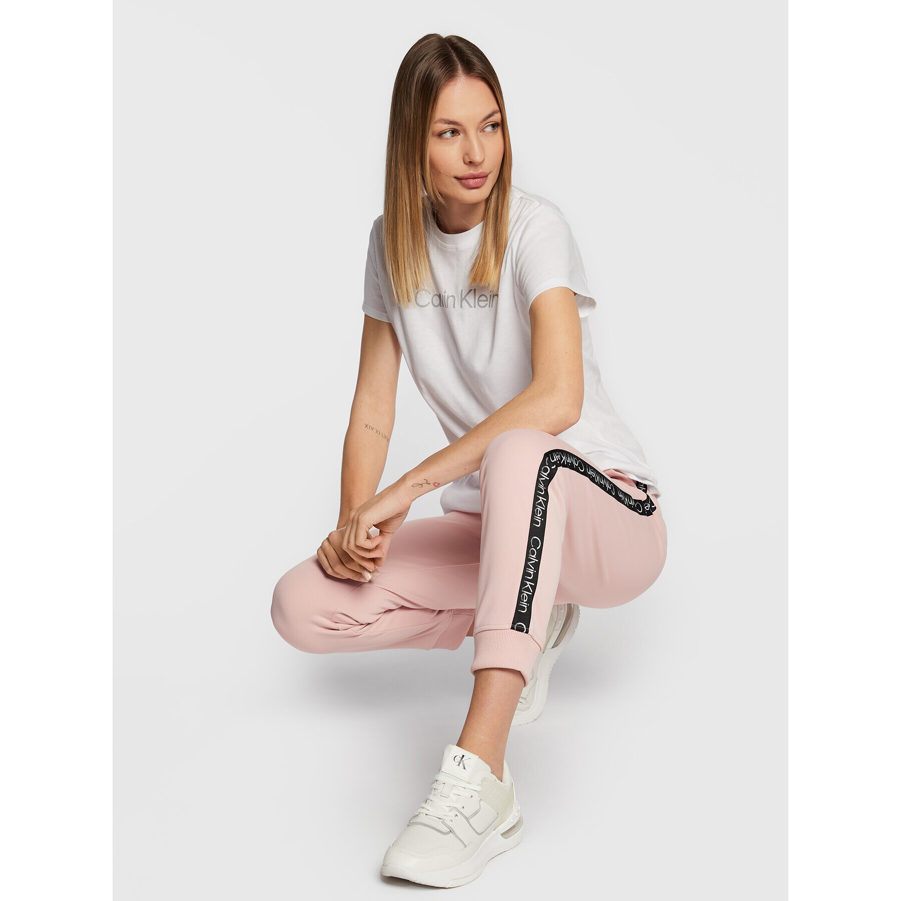 Calvin Klein Performance Долнище анцуг 00GWF2P601 Розов Regular Fit - Pepit.bg