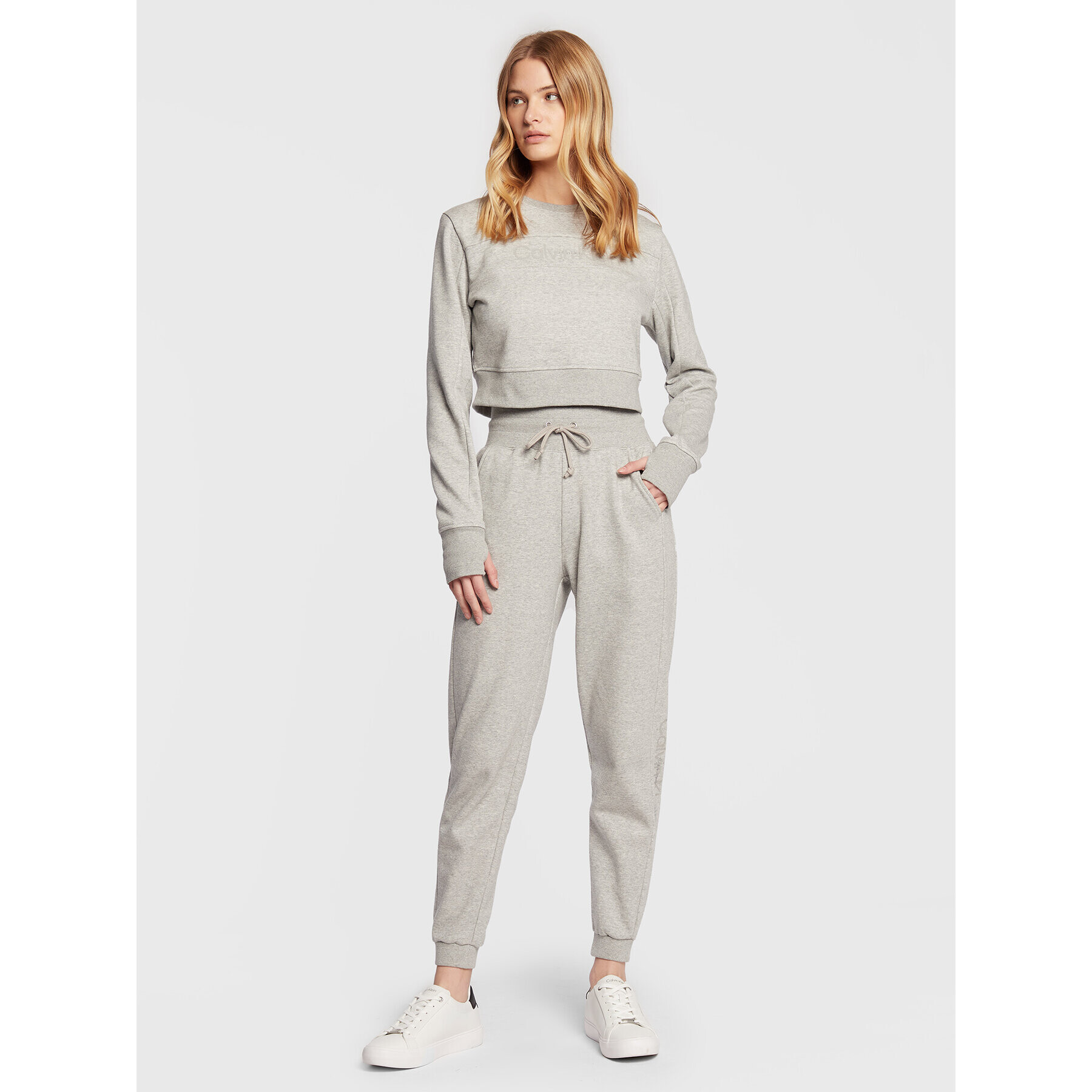 Calvin Klein Performance Долнище анцуг 00GWF2P612 Сив Slim Fit - Pepit.bg