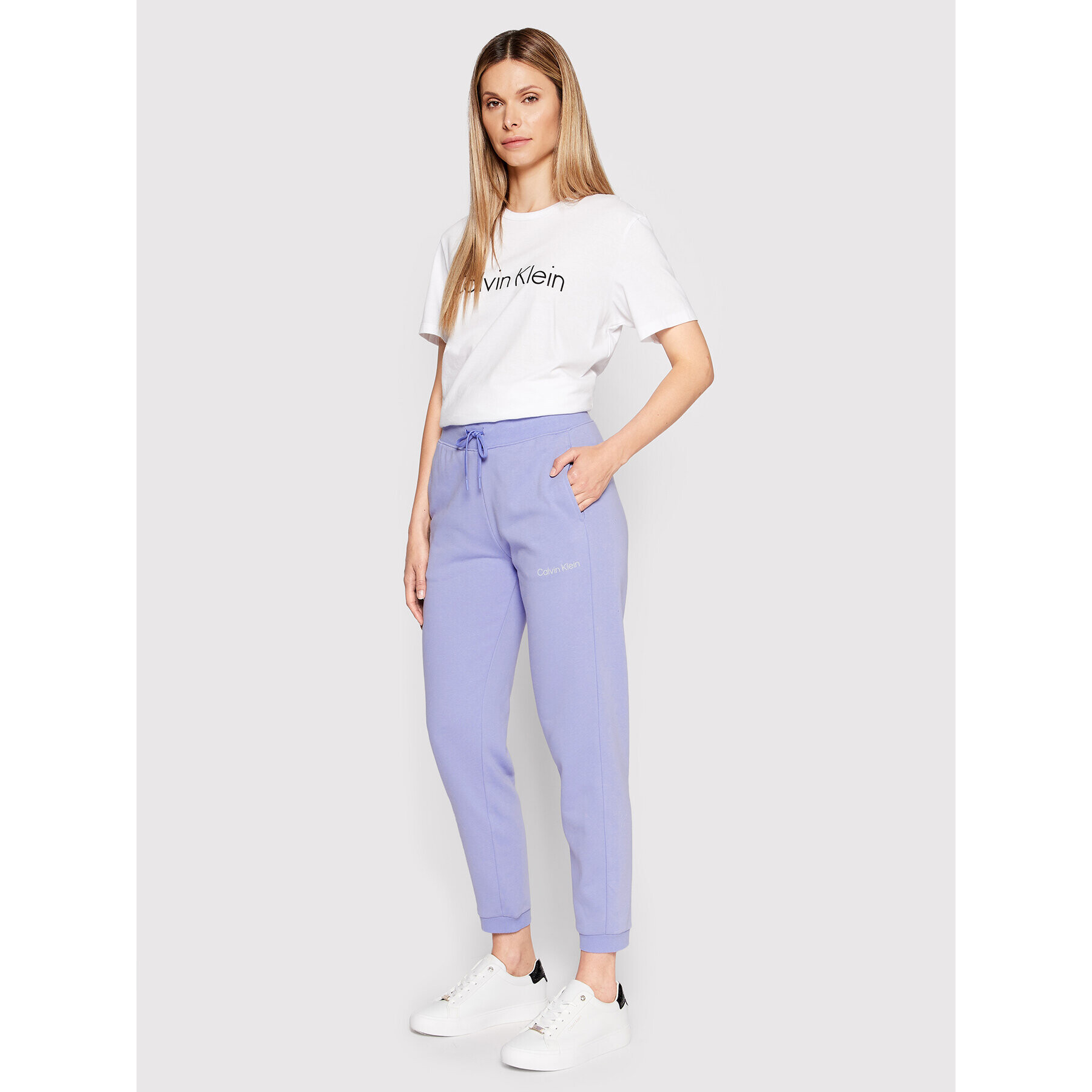 Calvin Klein Performance Долнище анцуг 00GWS2P608 Виолетов Regular Fit - Pepit.bg