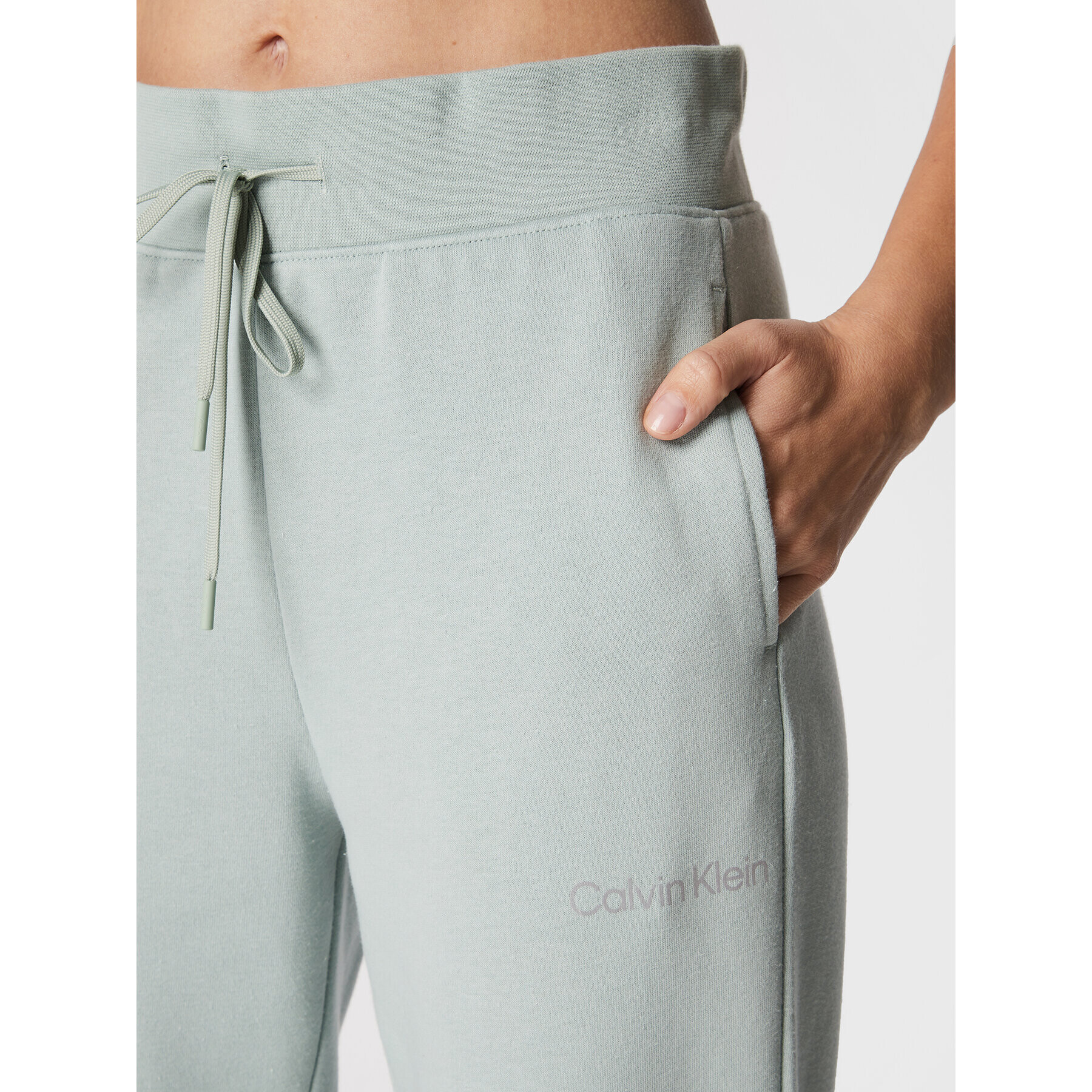 Calvin Klein Performance Долнище анцуг 00GWS2P608 Зелен Regular Fit - Pepit.bg