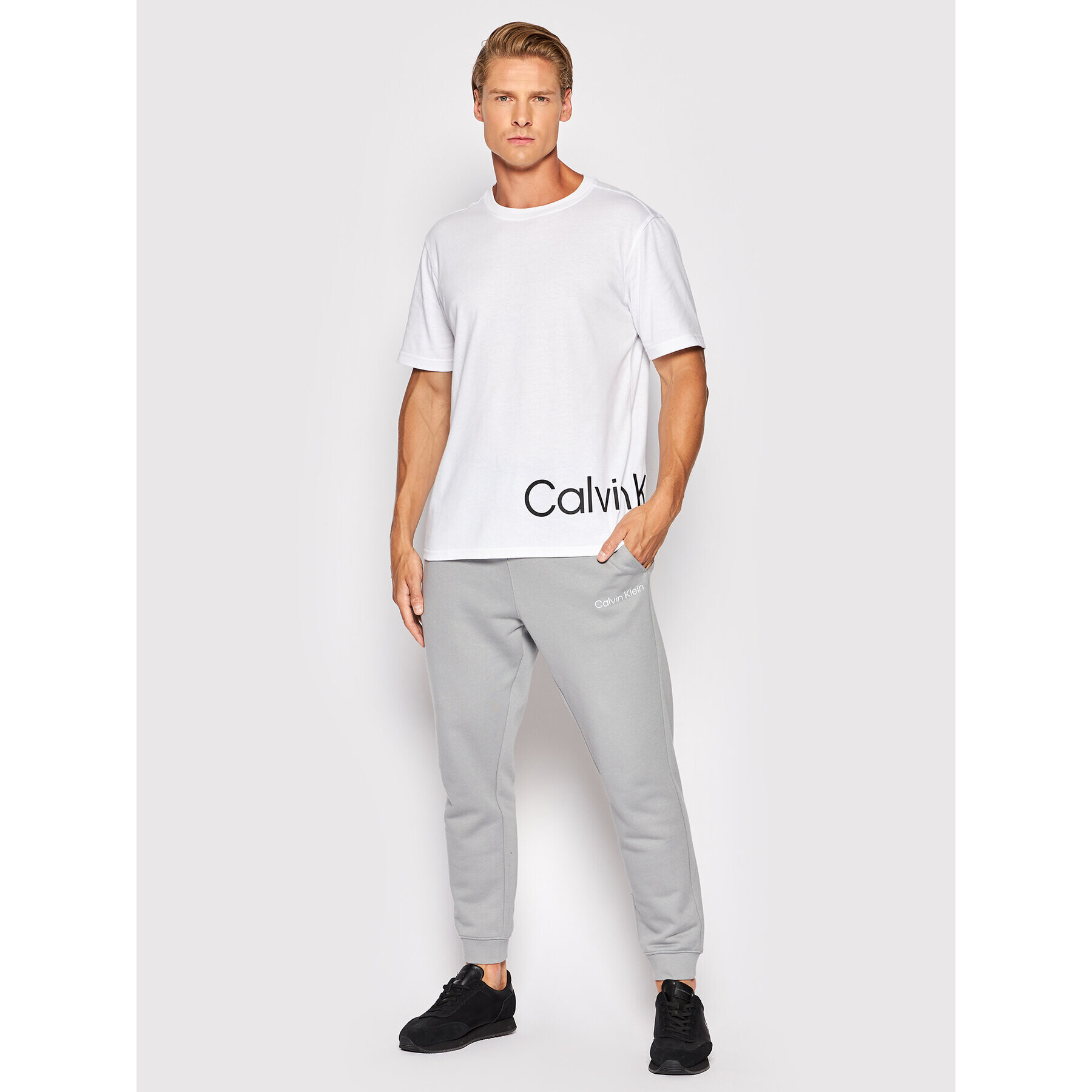 Calvin Klein Performance Долнище анцуг 00GMS2P606 Сив Regular Fit - Pepit.bg