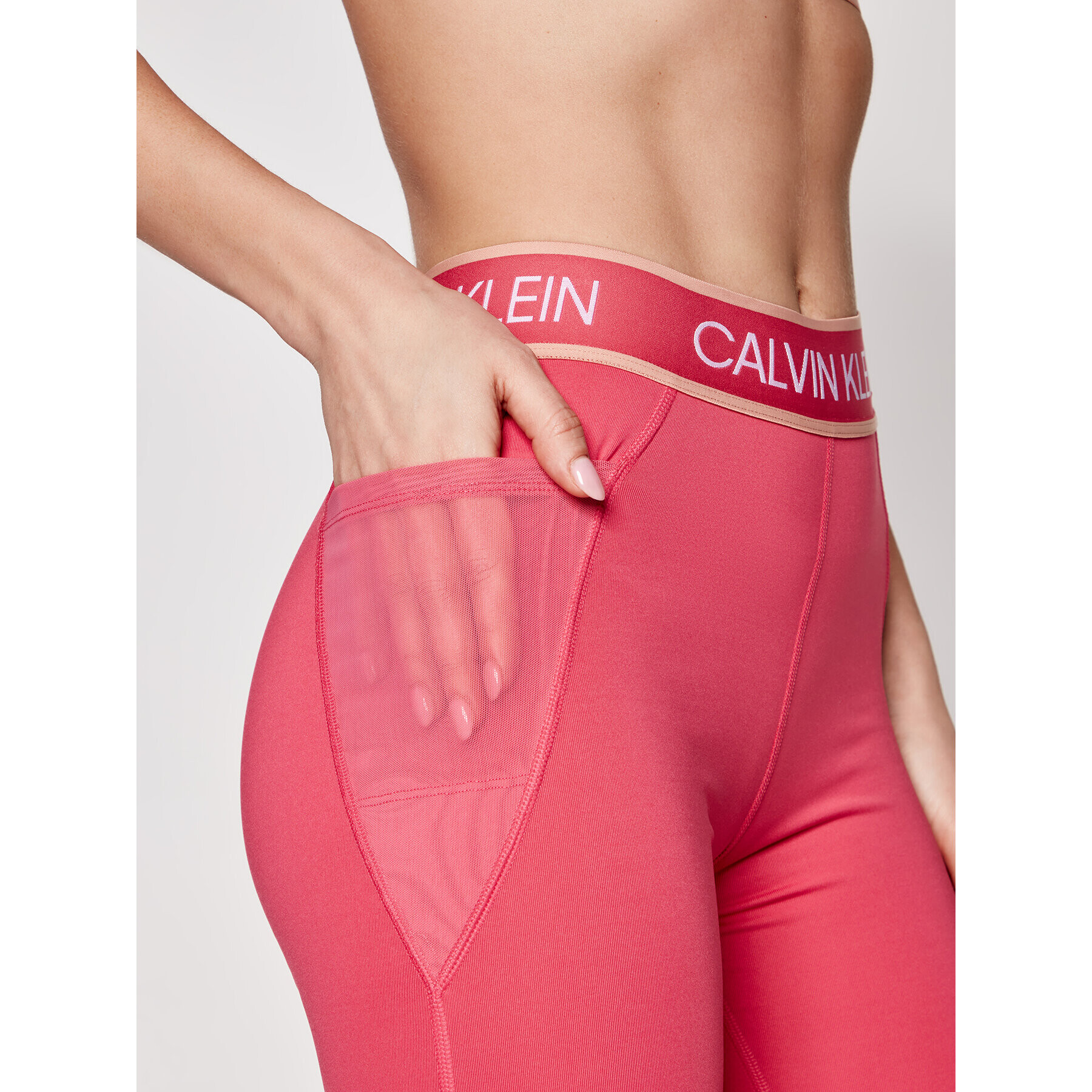 Calvin Klein Performance Клин Full Lenght Tight 00GWS1L650 Розов Slim Fit - Pepit.bg