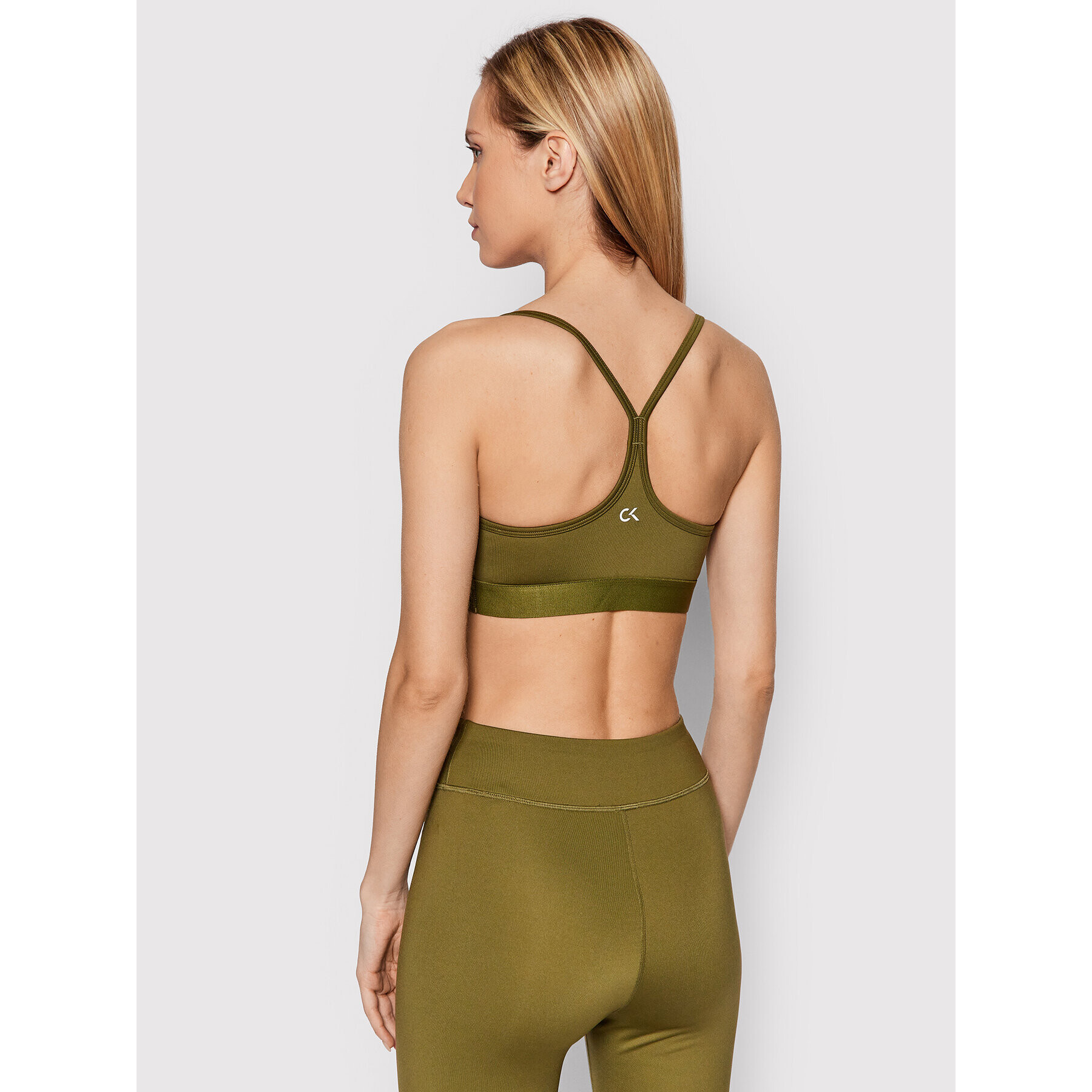 Calvin Klein Performance Спортен сутиен 00GWF1K152 Зелен - Pepit.bg