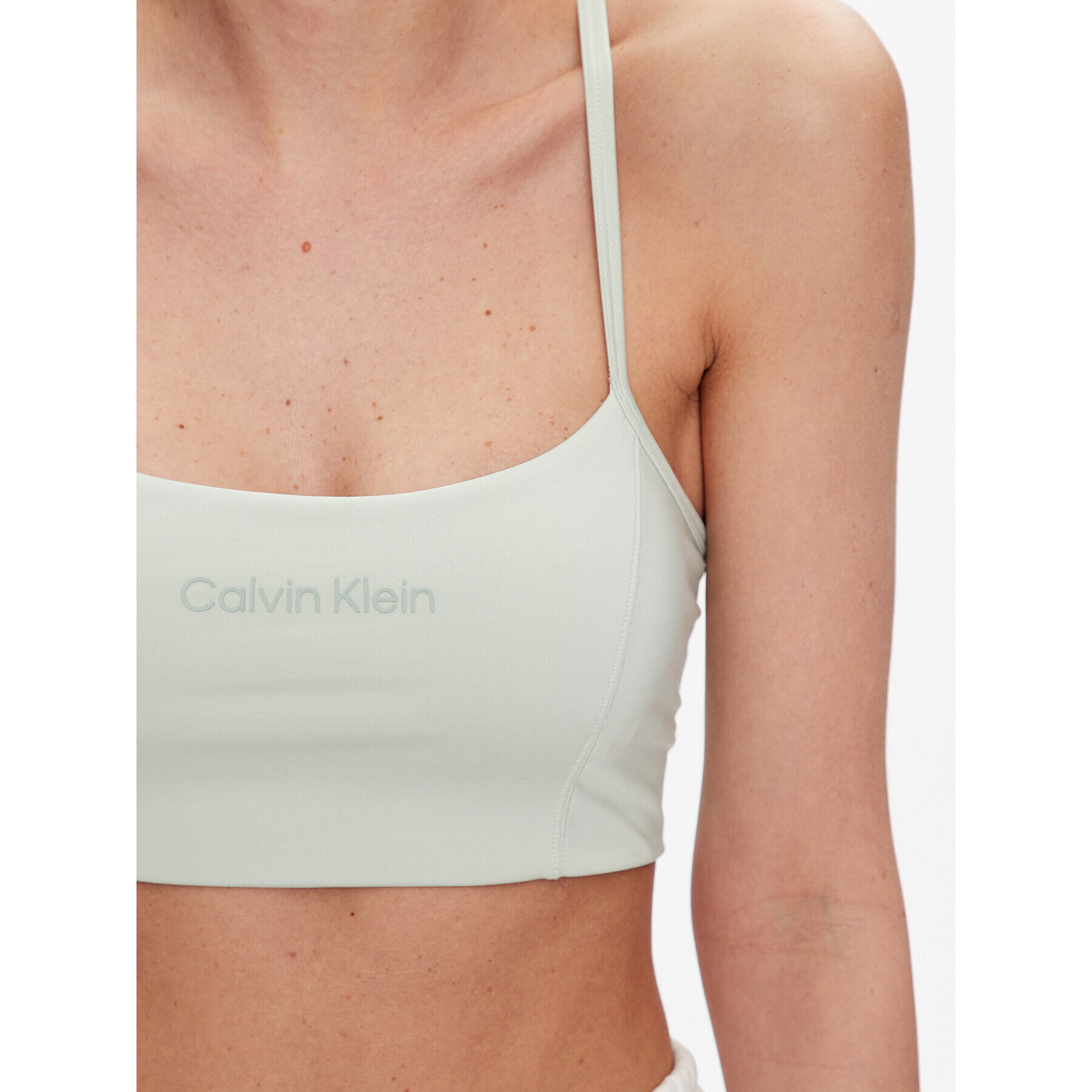 Calvin Klein Performance Спортен сутиен 00GWS3K109 Зелен - Pepit.bg