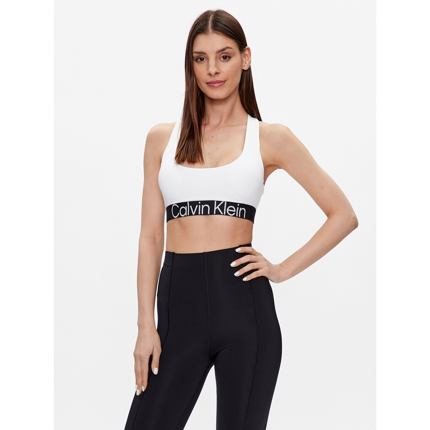 Calvin Klein Performance Спортен сутиен 00GWS3K115 Бял - Pepit.bg