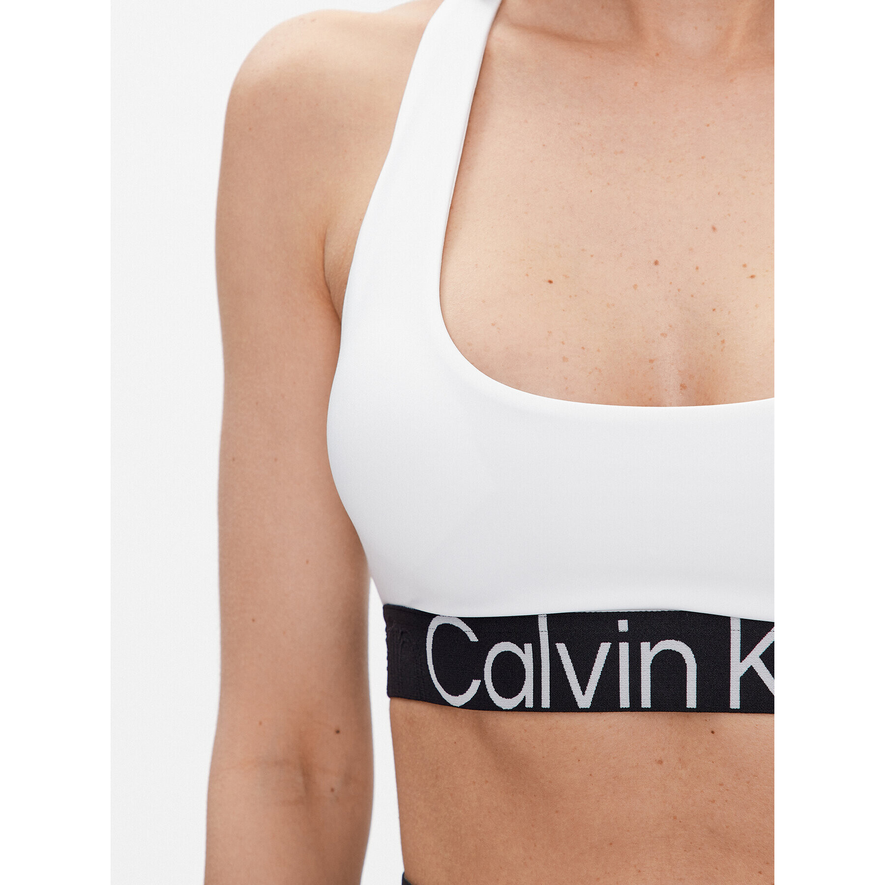 Calvin Klein Performance Спортен сутиен 00GWS3K115 Бял - Pepit.bg