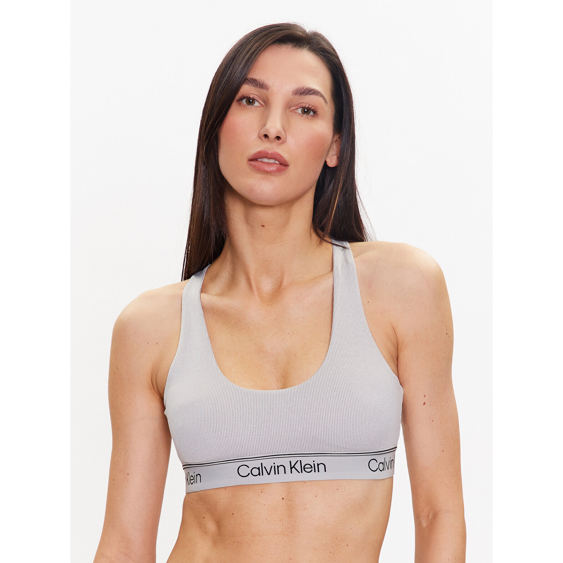 Calvin Klein Performance Спортен сутиен 00GWS3K122 Сив - Pepit.bg