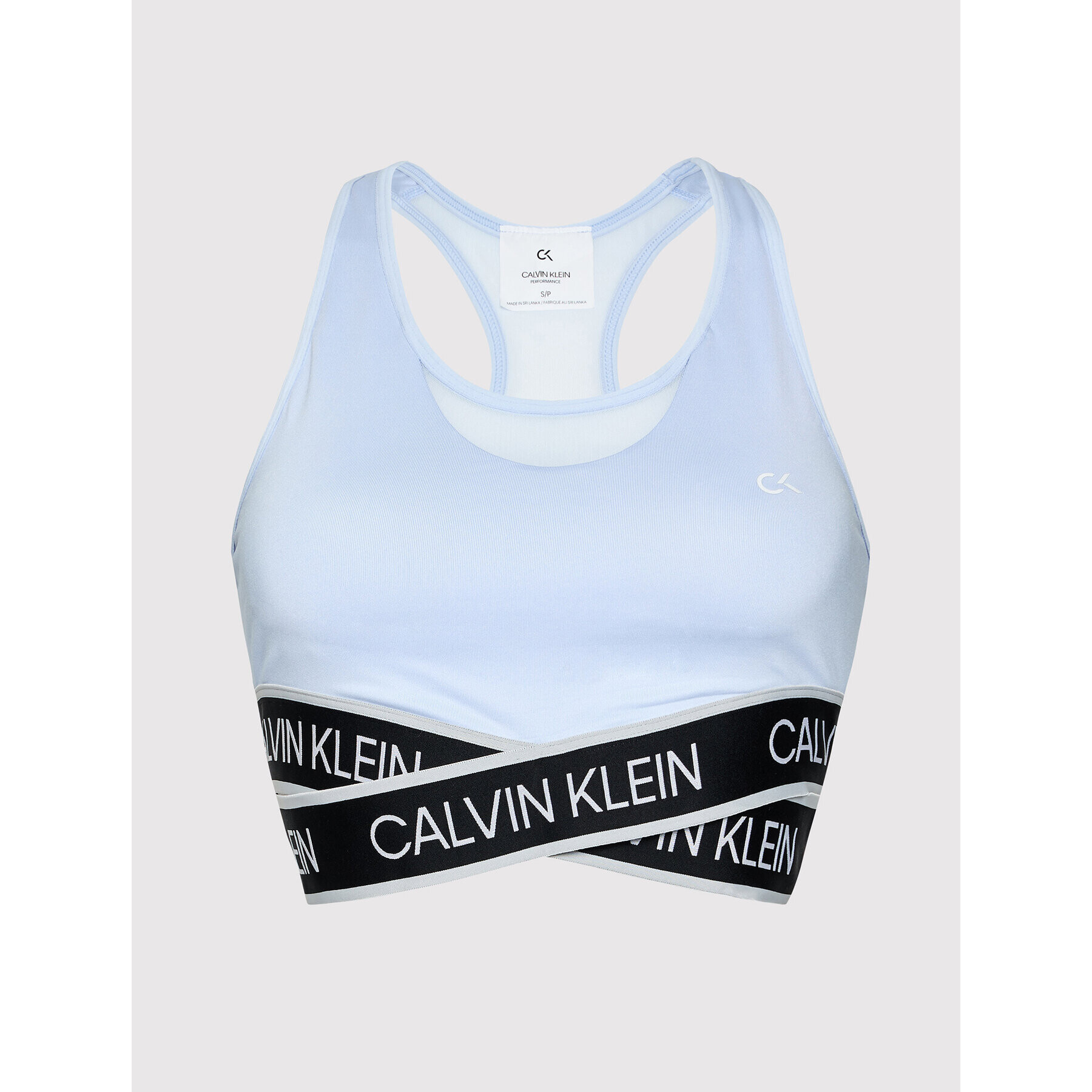 Calvin Klein Performance Спортен сутиен 00GWT1K137 Син - Pepit.bg