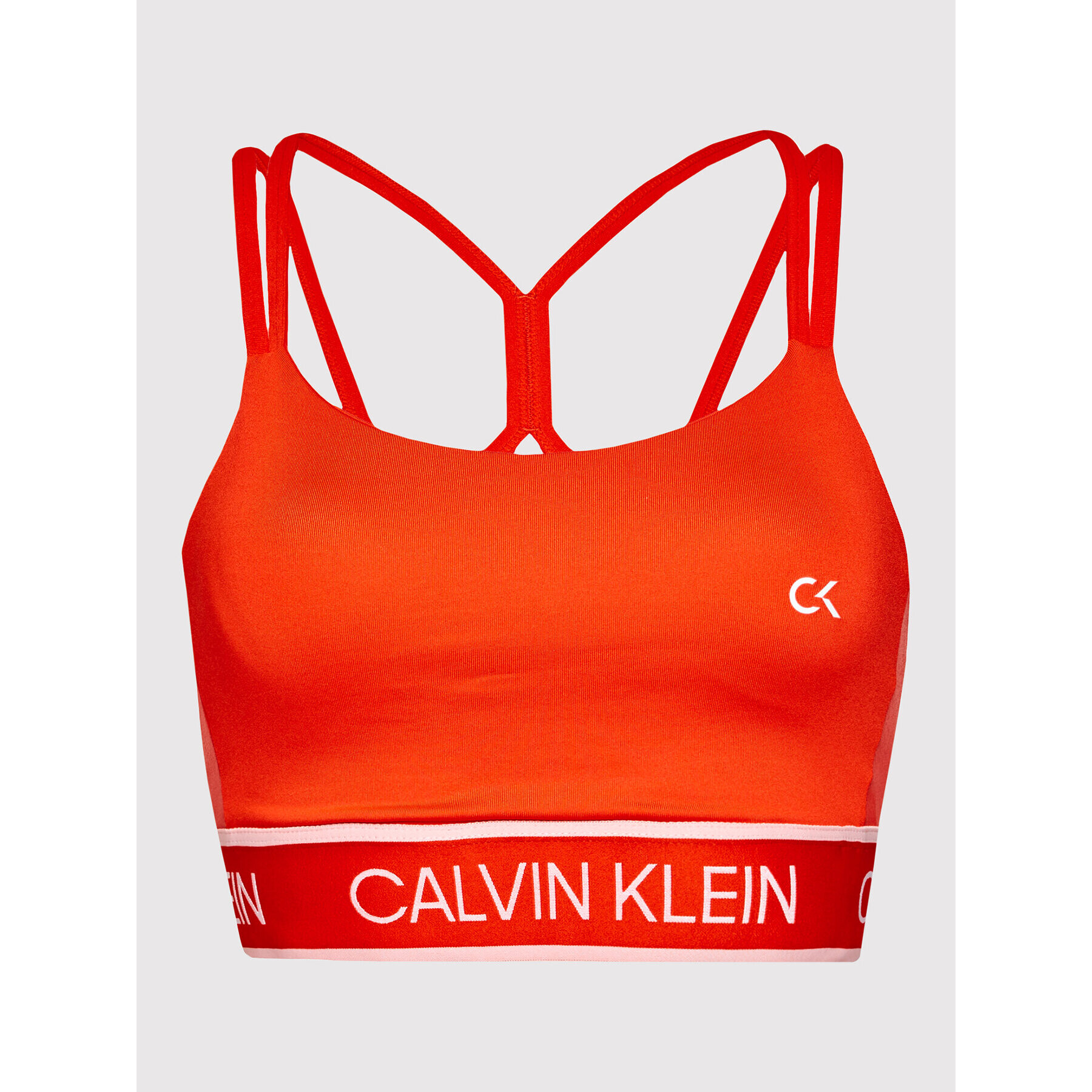 Calvin Klein Performance Спортен сутиен Low Support 00GWT1K125 Оранжев - Pepit.bg