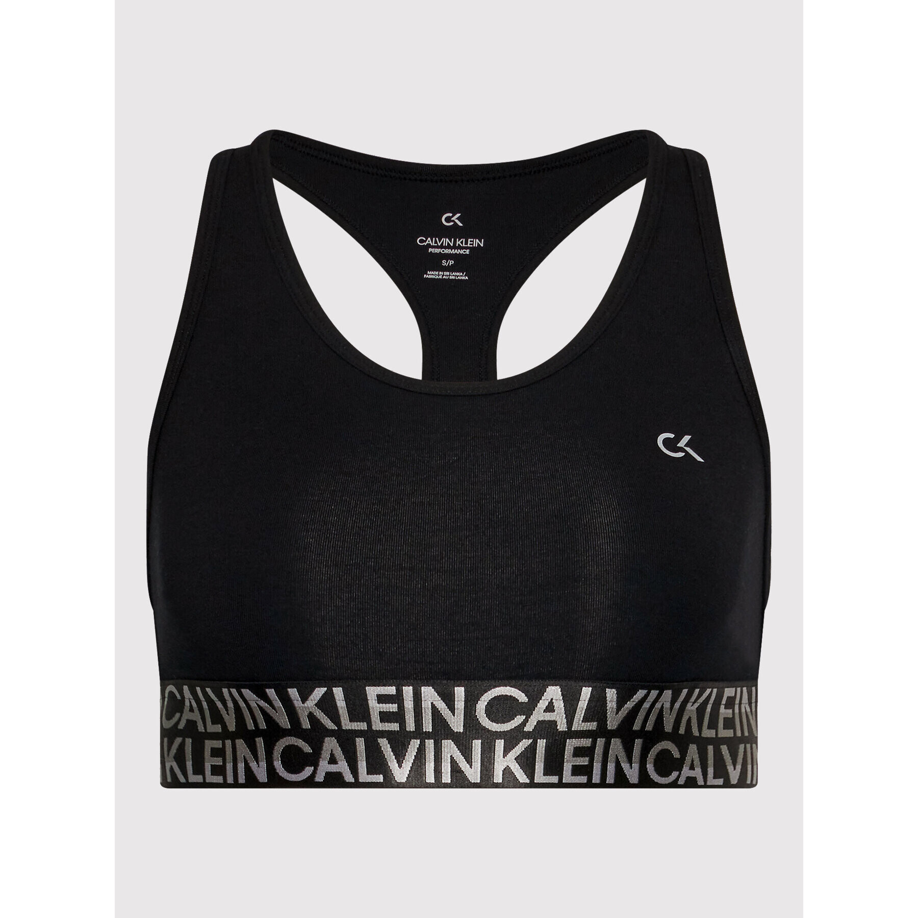 Calvin Klein Performance Спортен сутиен Low Support Sports 00GWF1K134 Черен - Pepit.bg