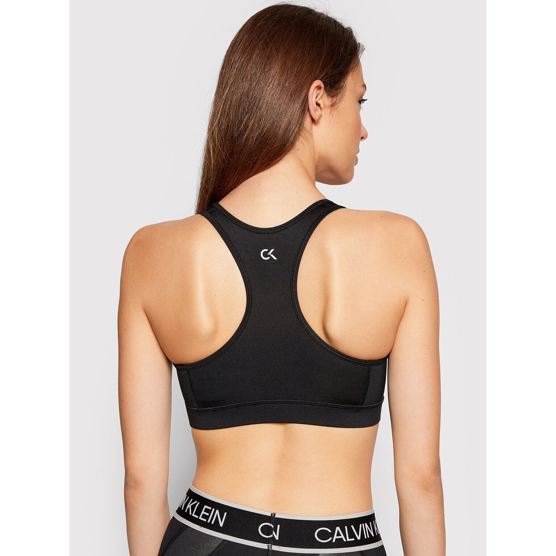 Calvin Klein Performance Спортен сутиен Medium Support 00GWF0K157 Черен - Pepit.bg