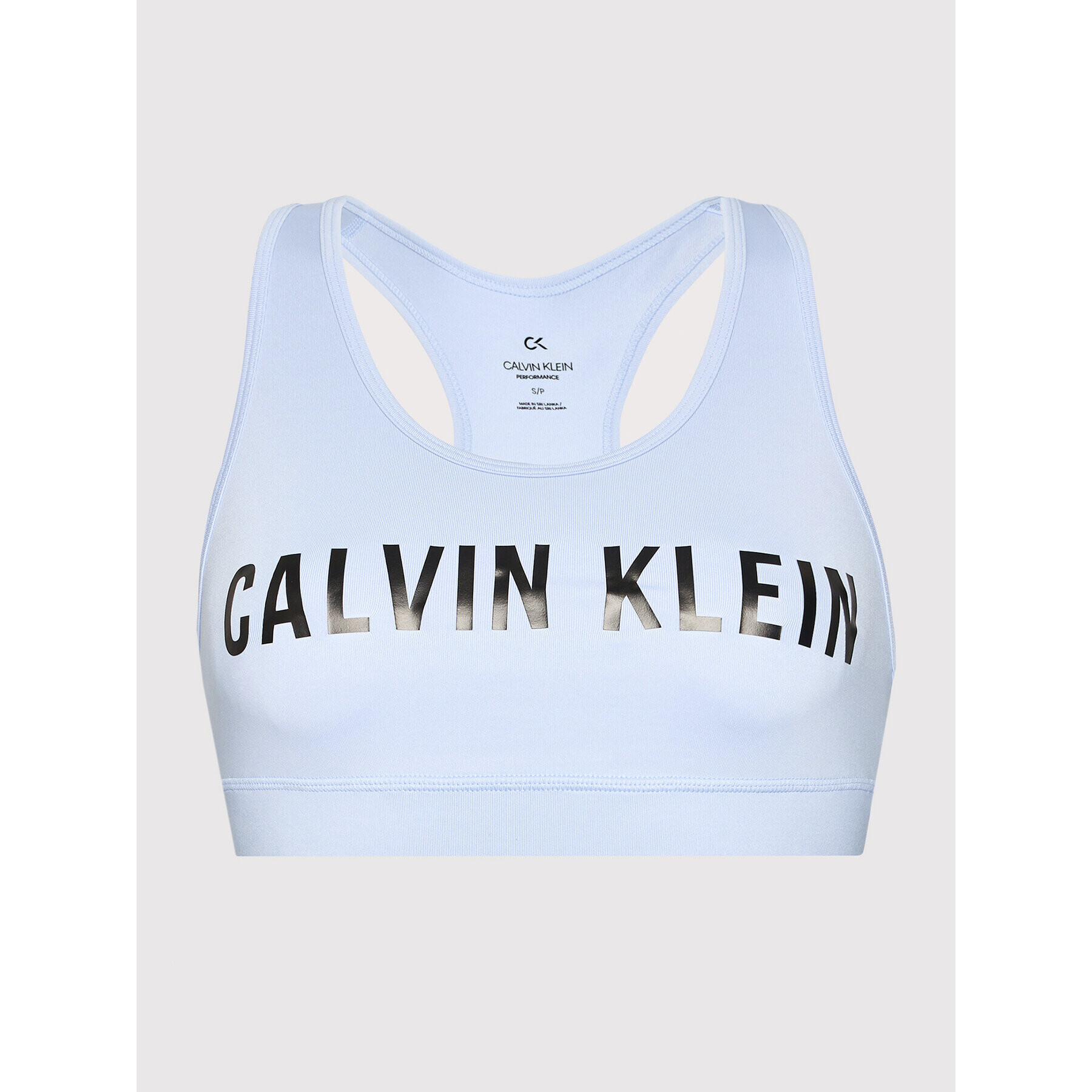 Calvin Klein Performance Спортен сутиен Medium Support 00GWF0K157 Син - Pepit.bg