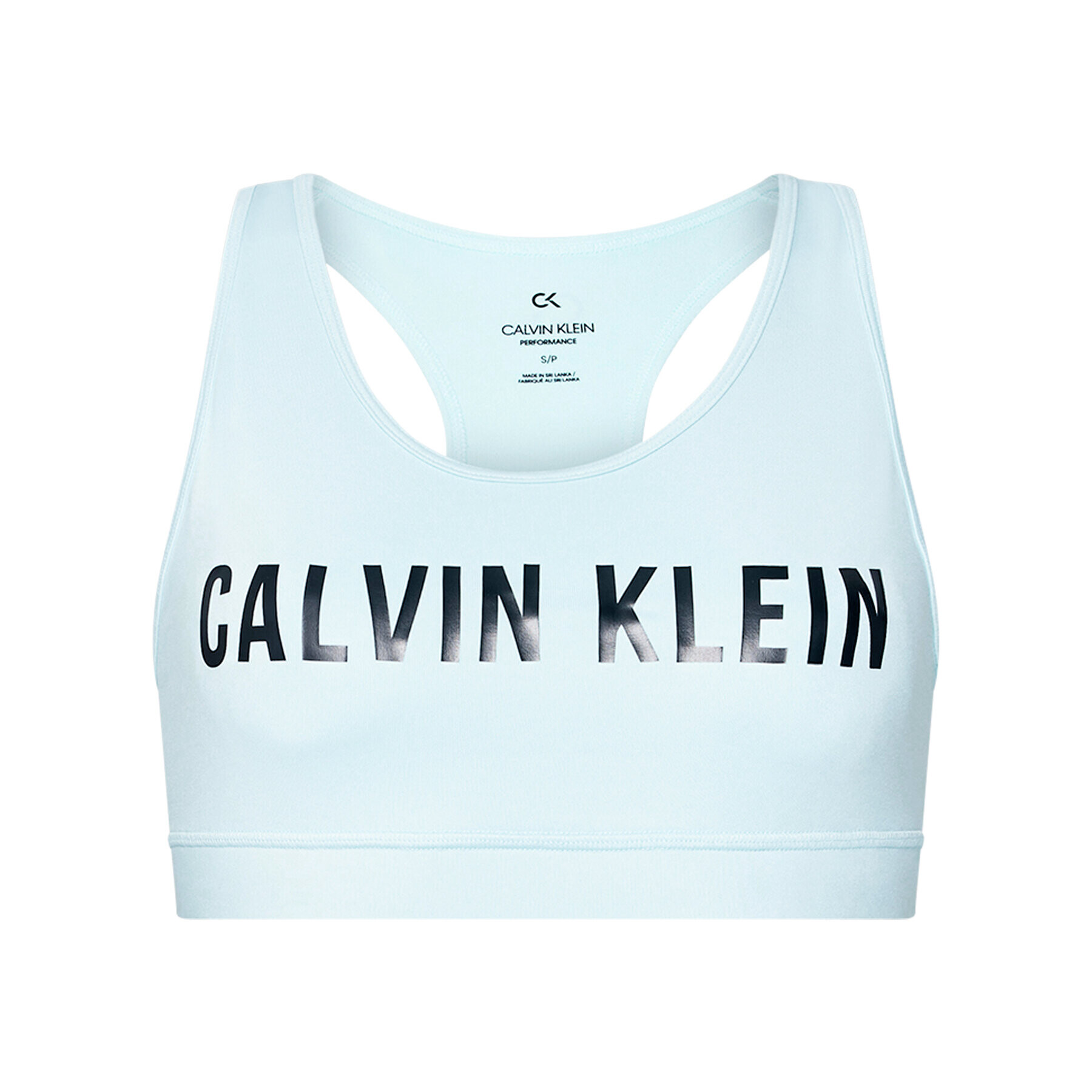 Calvin Klein Performance Спортен сутиен Medium Support 00GWF0K157 Син - Pepit.bg