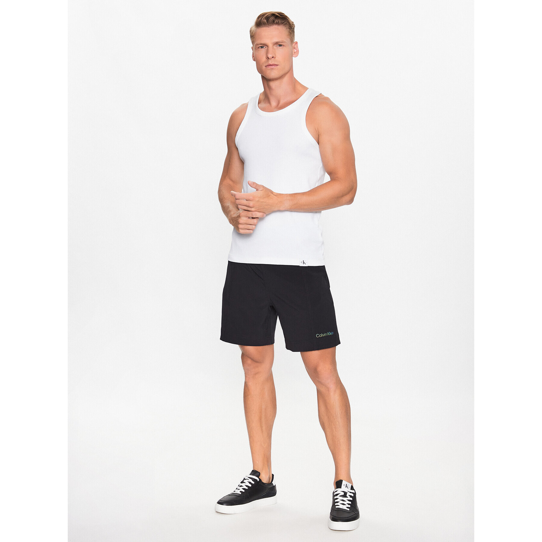 Calvin Klein Performance Спортни шорти 00GMS3S808 Черен Regular Fit - Pepit.bg